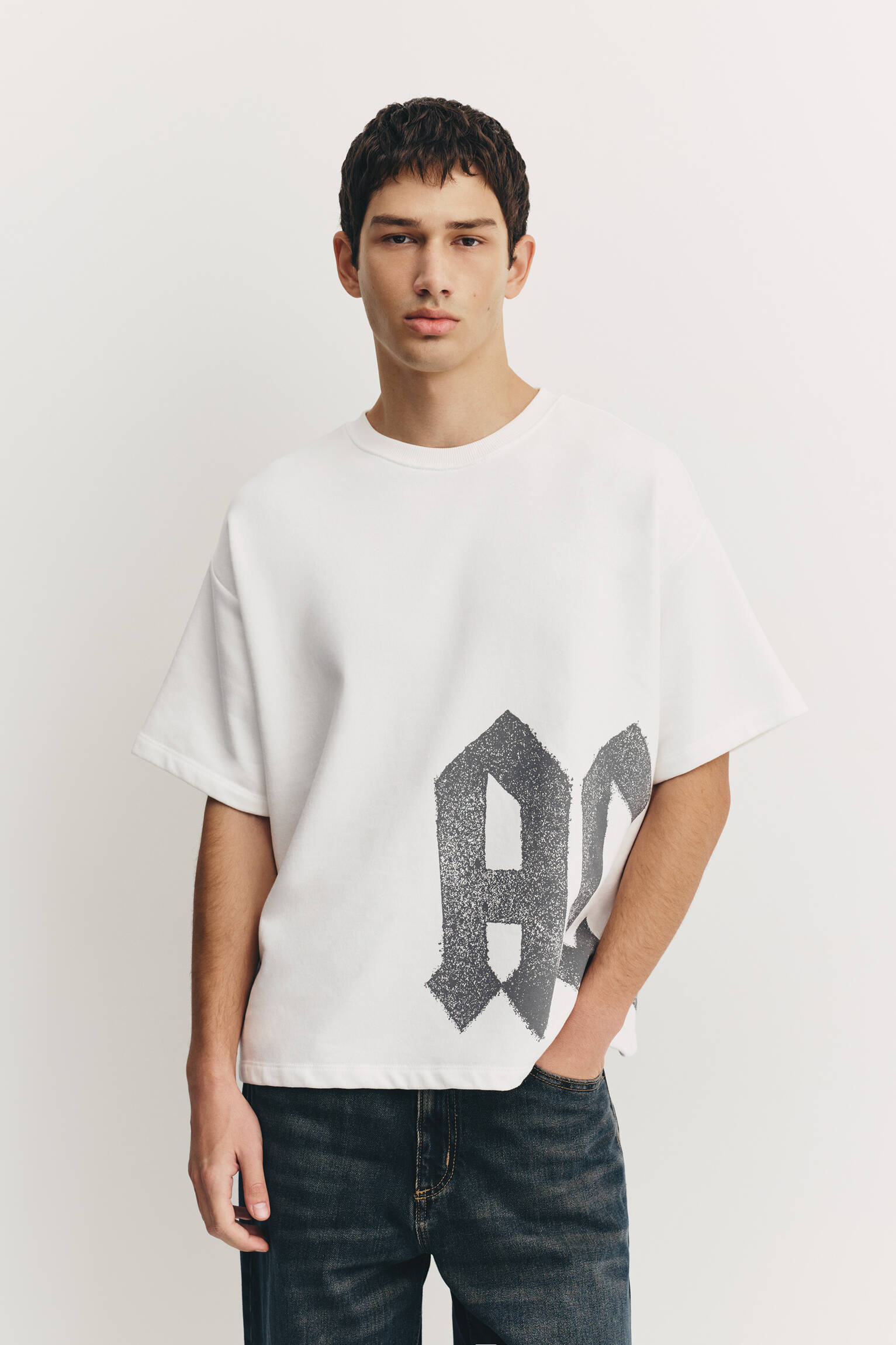 AC/DC short sleeve sweatshirt | Pull&Bear United States