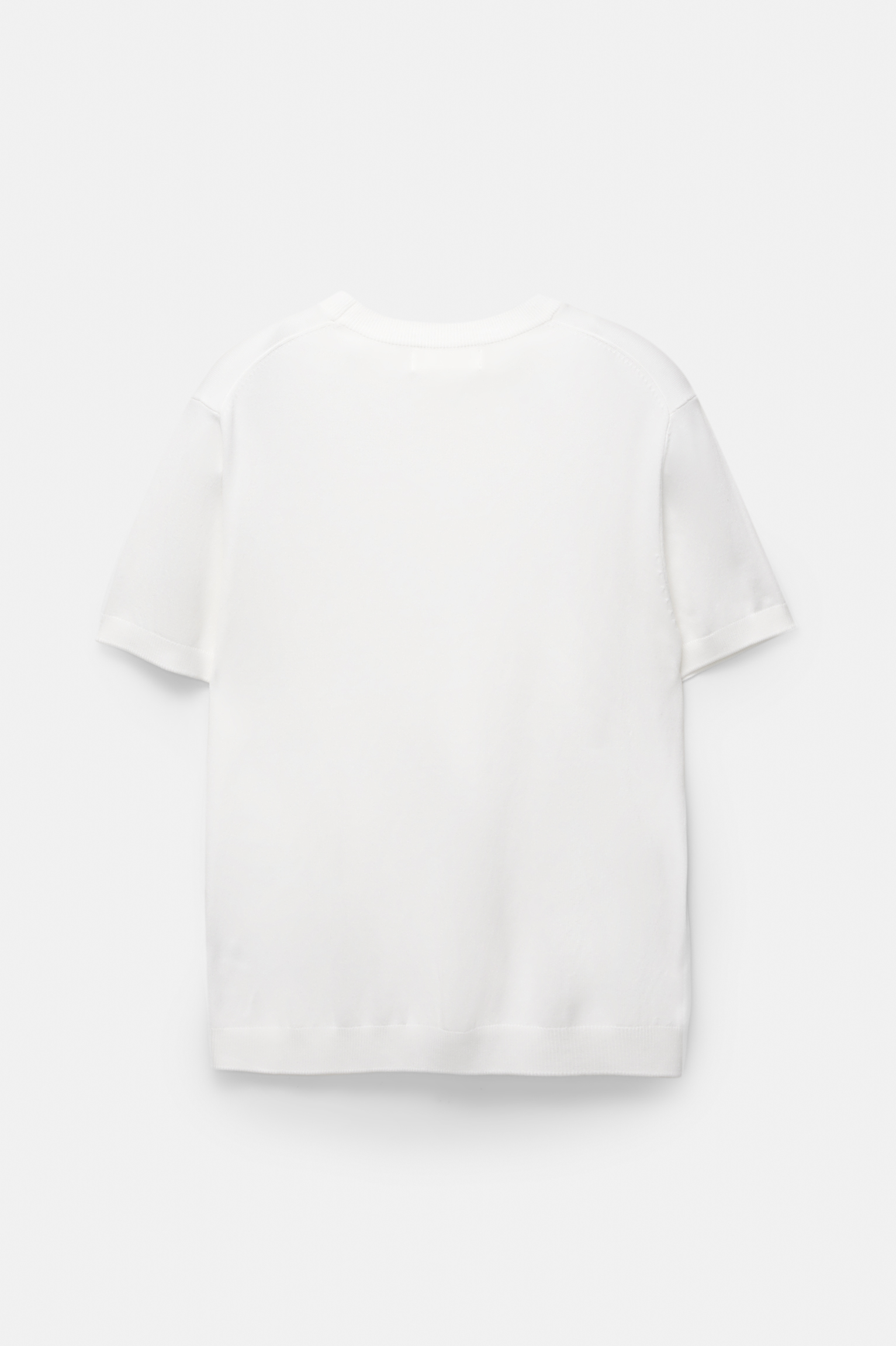 Playera punto manga corta