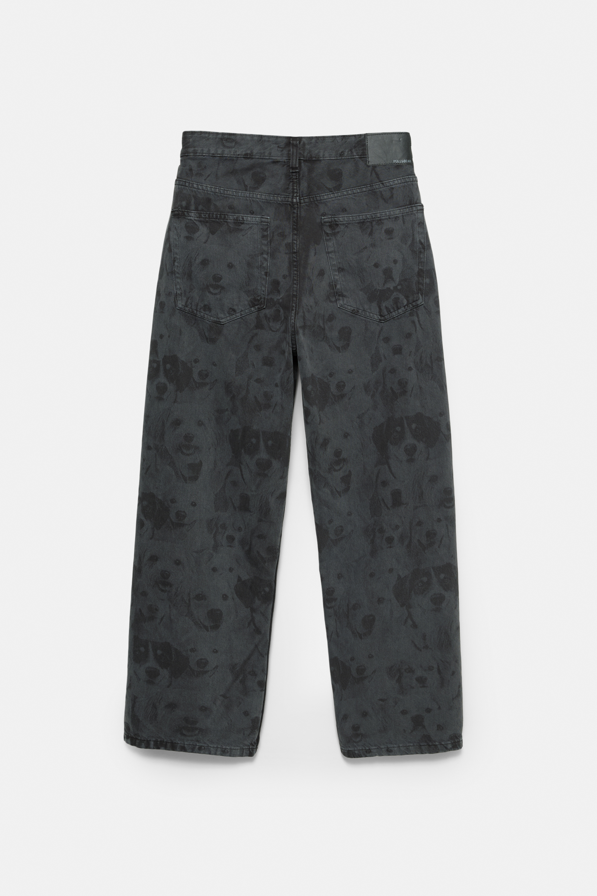 Jeans baggy imprimé chiens