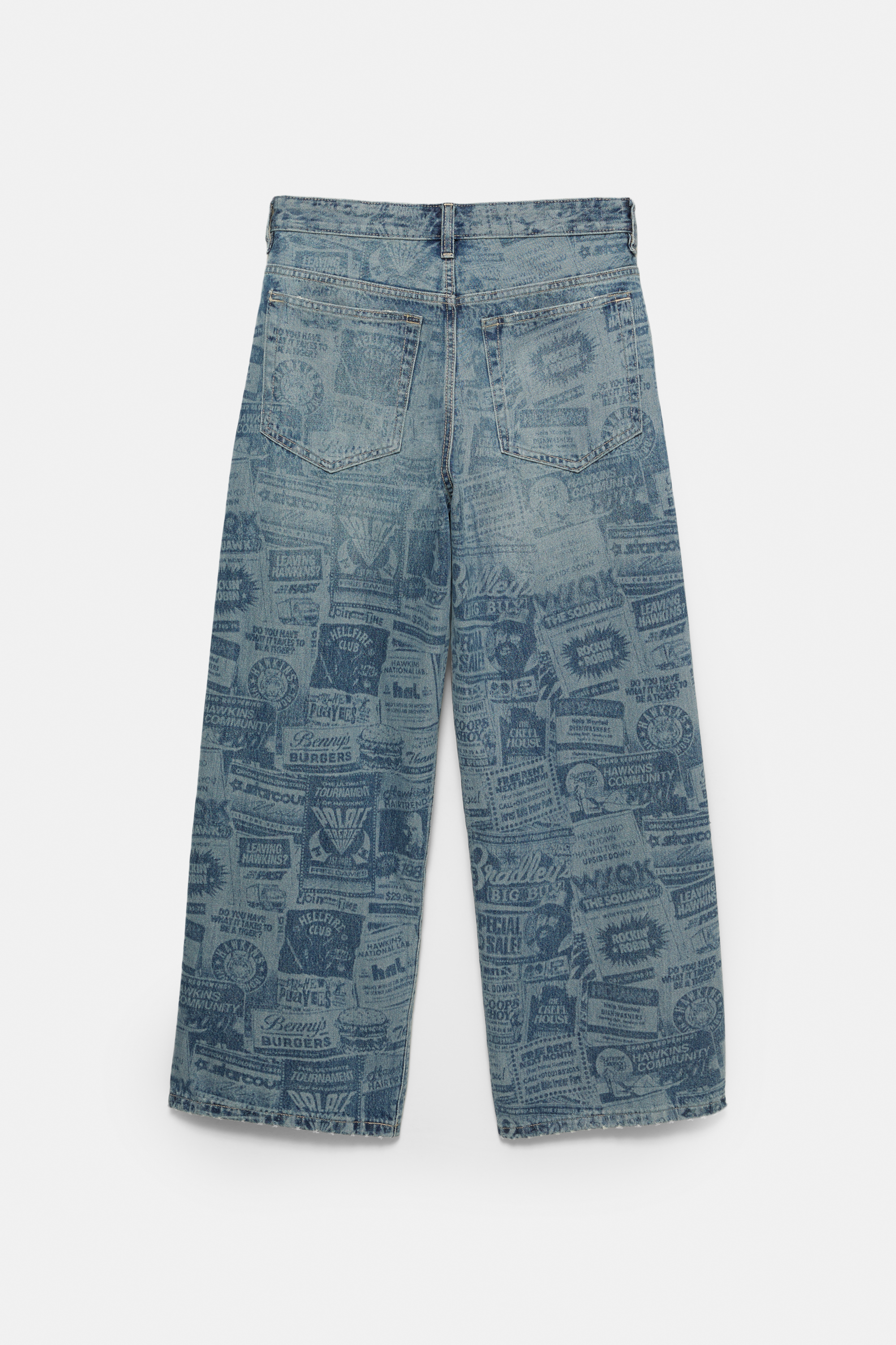 Jeans wide leg Stranger Things