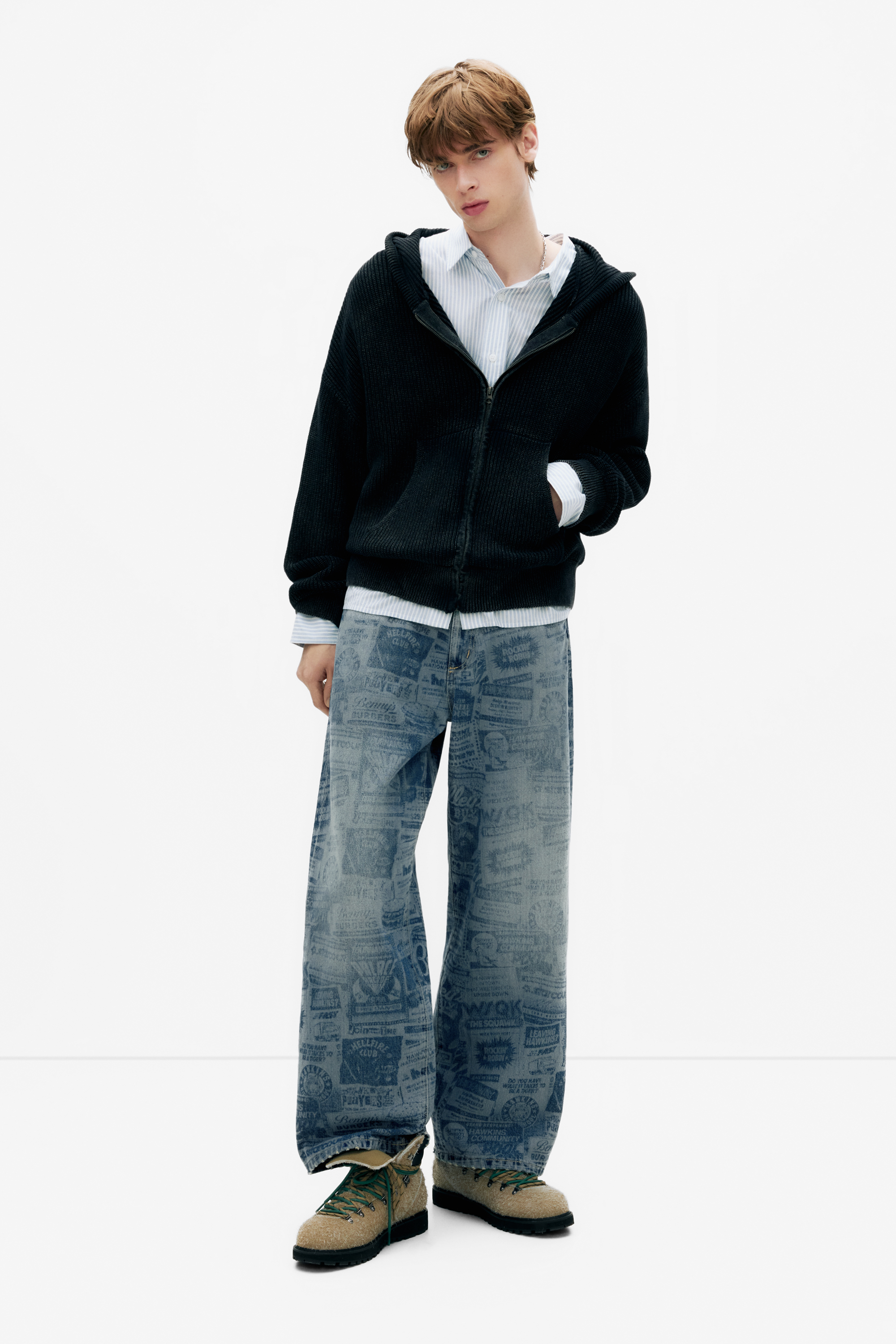 ג'ינס wide leg Stranger Things