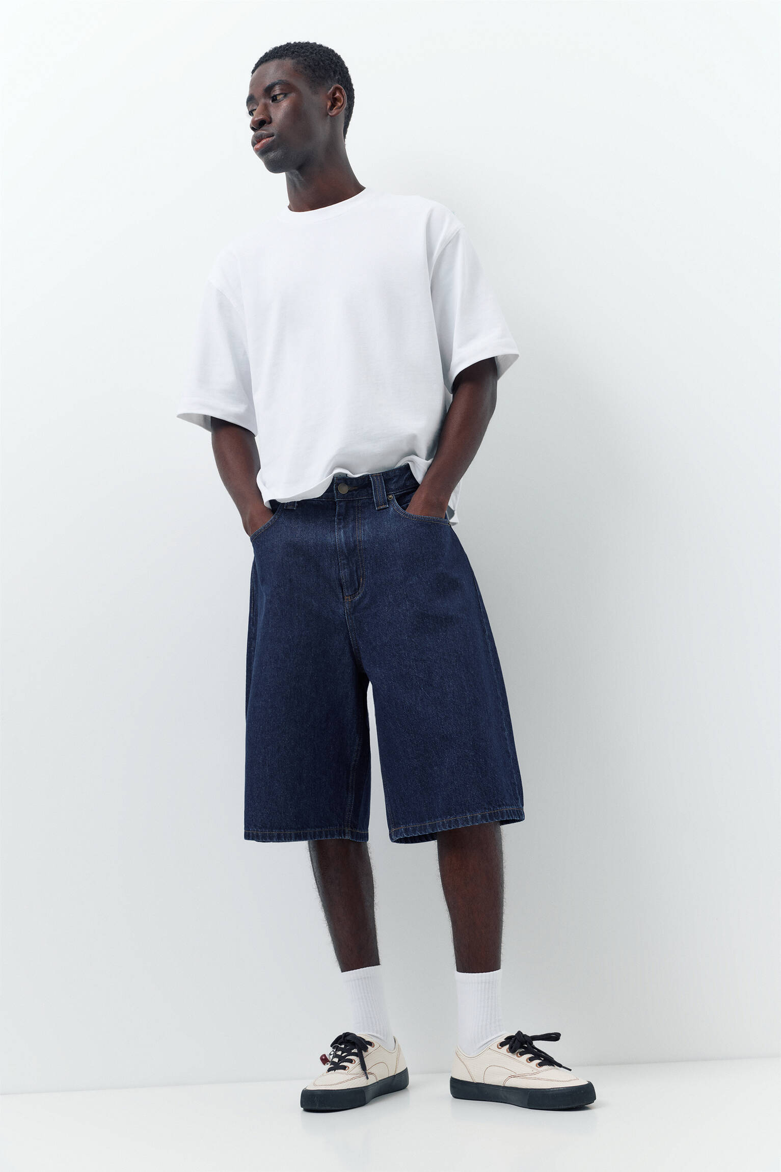 Skater denim bermuda - Görsel 111