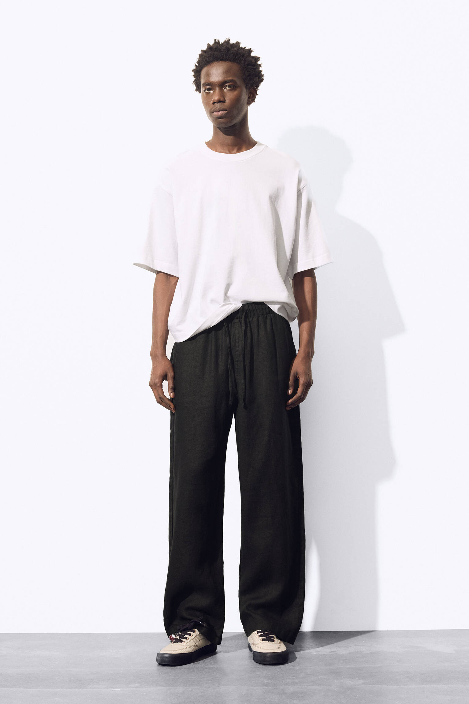 %100 keten jogger pantolon - Görsel 89