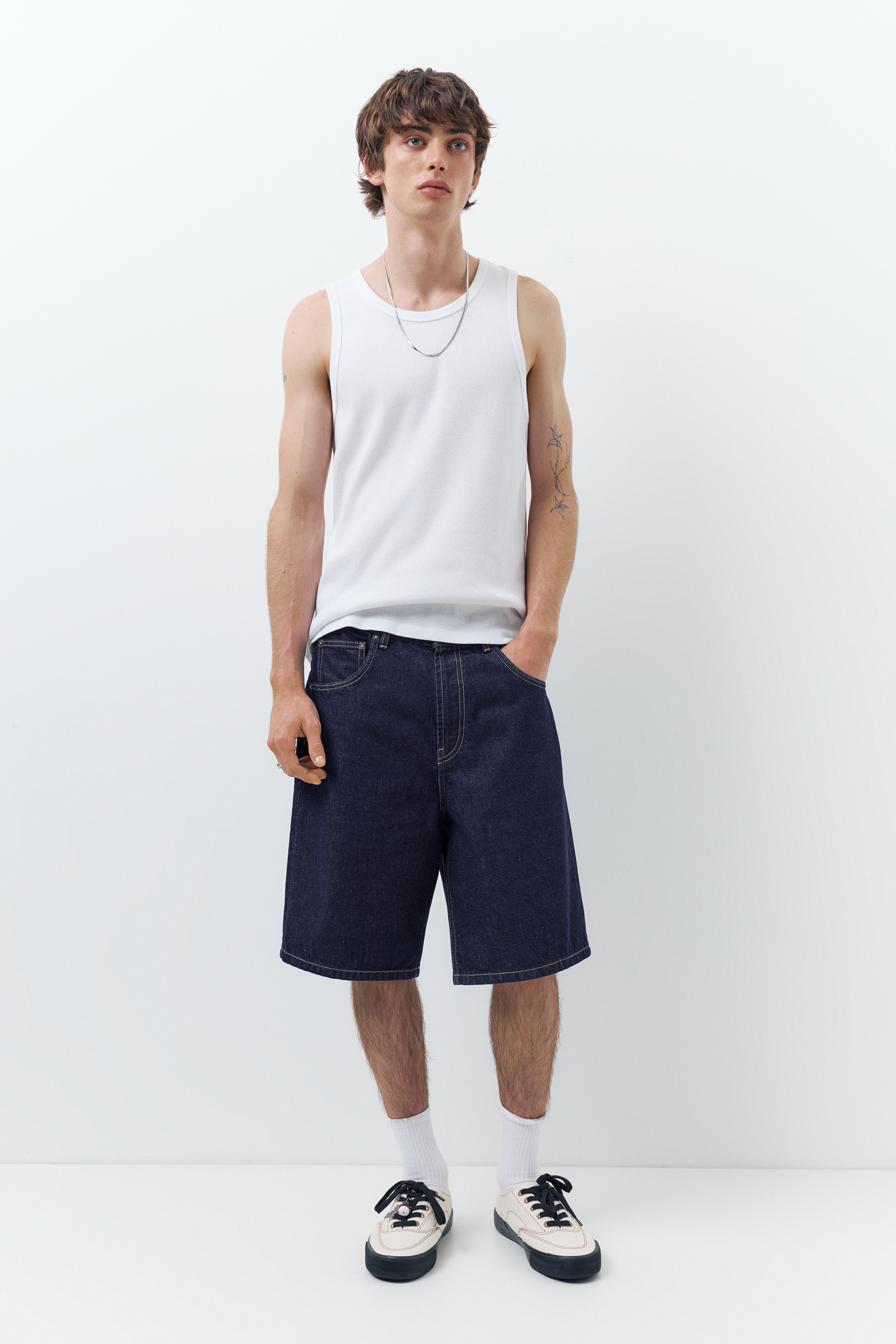 Short Denim Jean Homme B BLEND - Bermuda Confortable Et Élégant