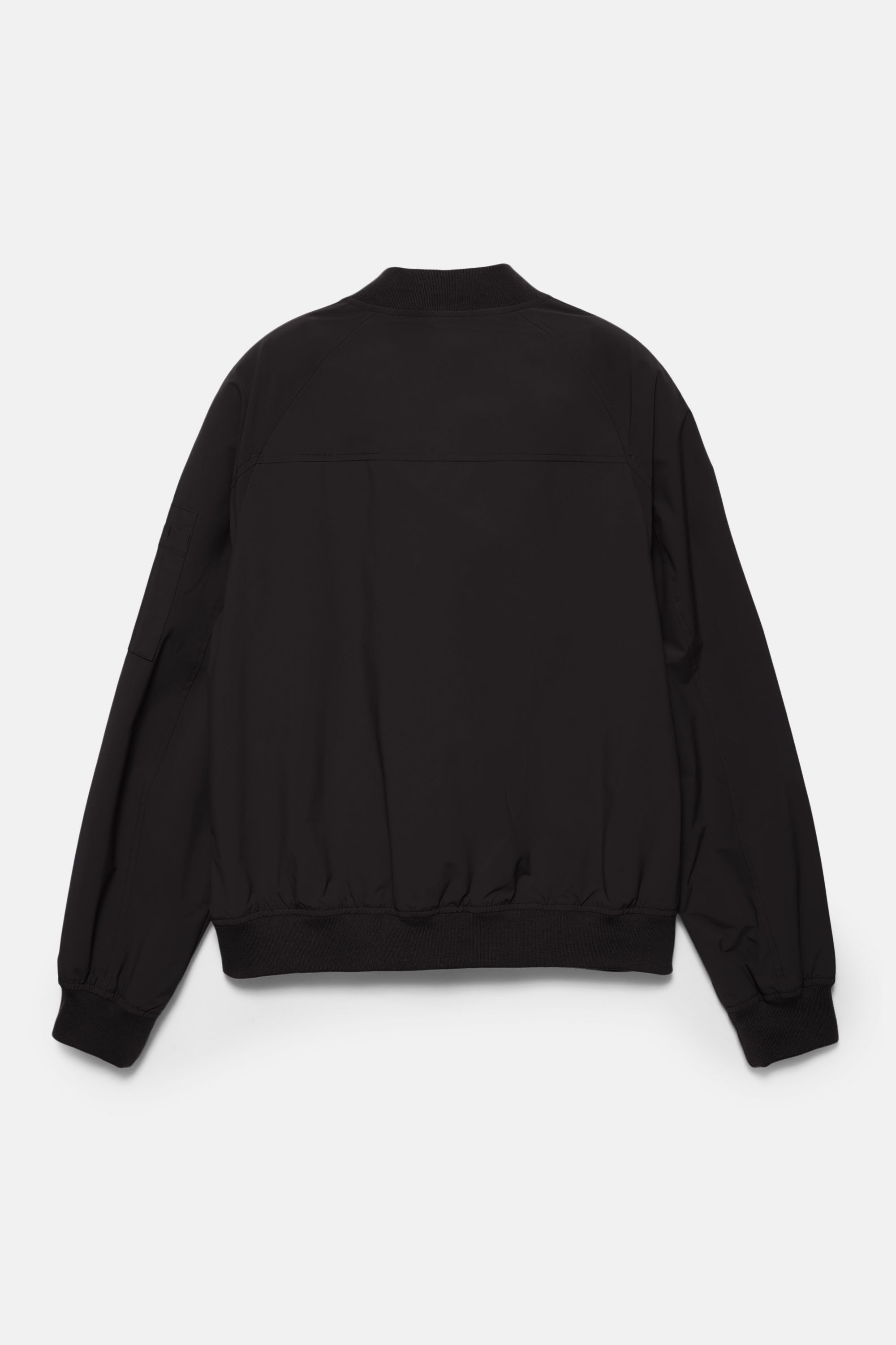 Cazadora bomber mostaza de plumas con bolsillo MA1 de Pull&Bear de