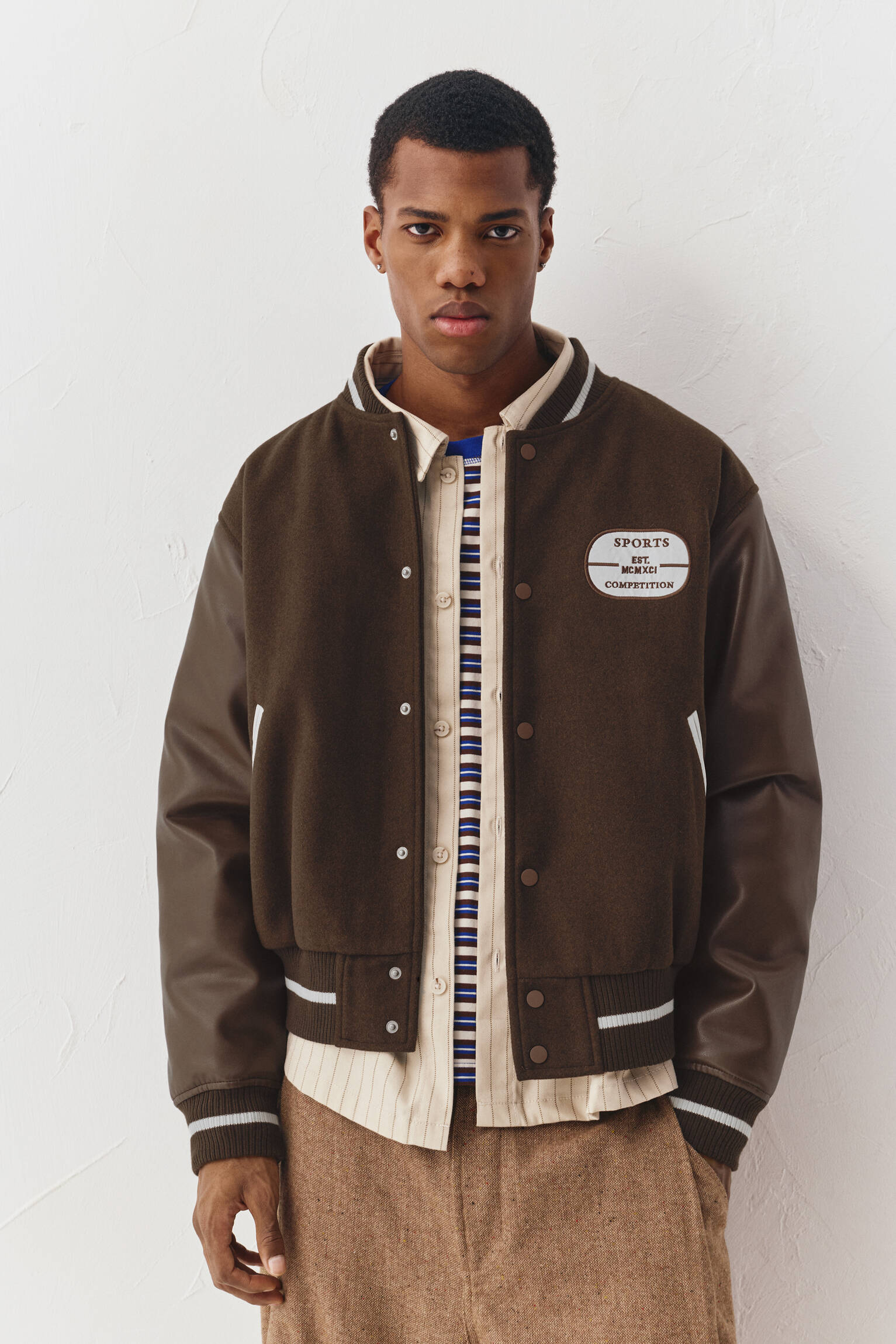 Kahverengi bomber ceket - Görsel 44