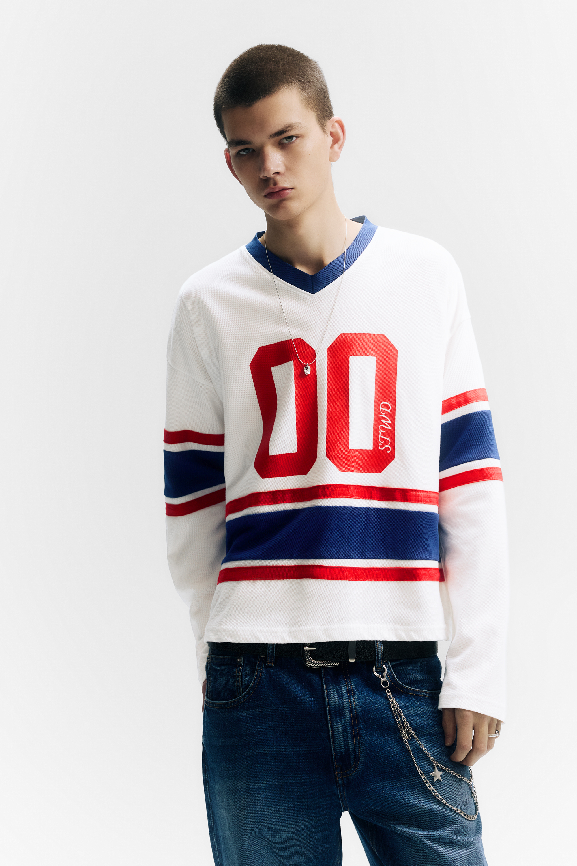 تيشرت هوكي بكتل لونية ورقم