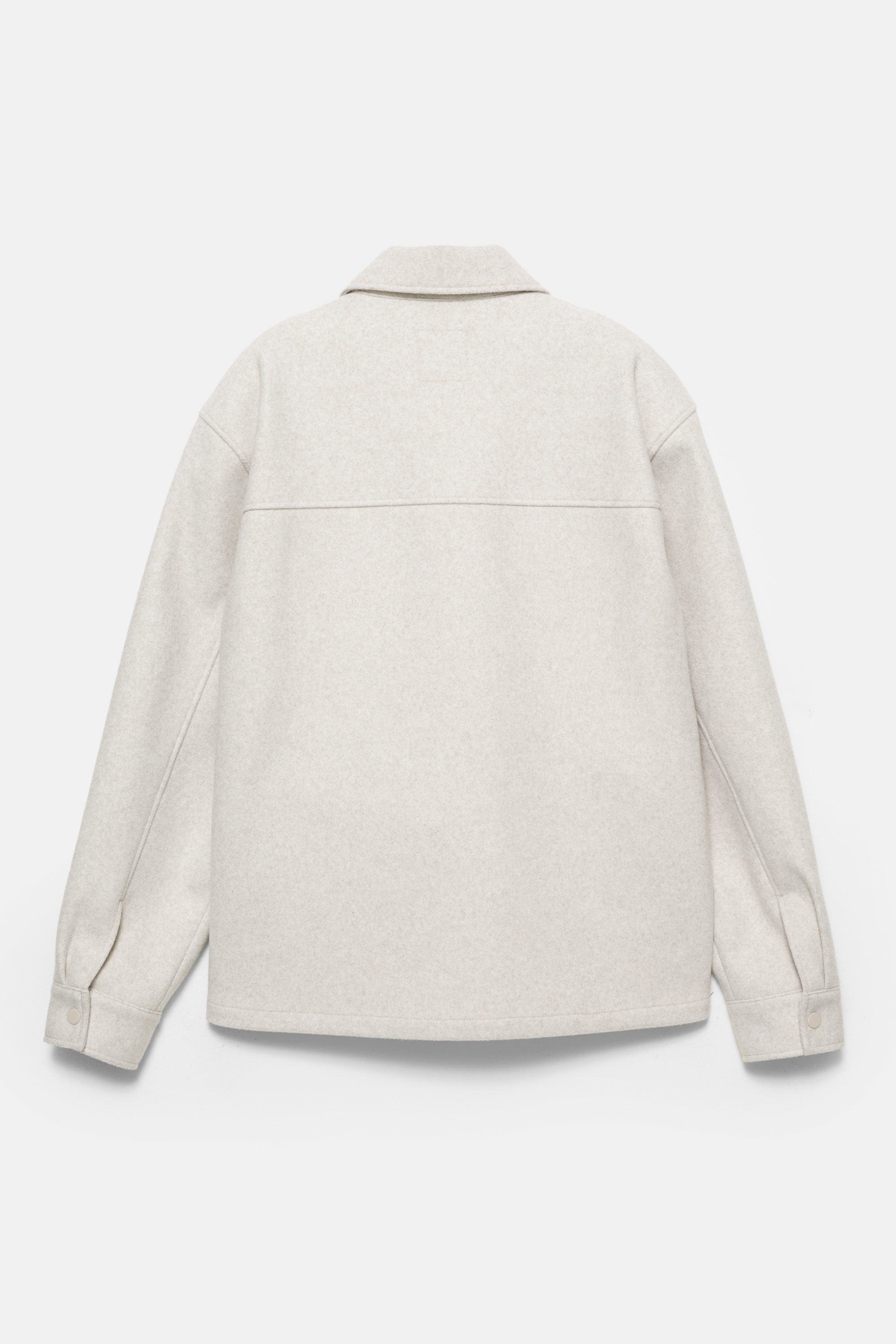 Overshirt van laken met zakken