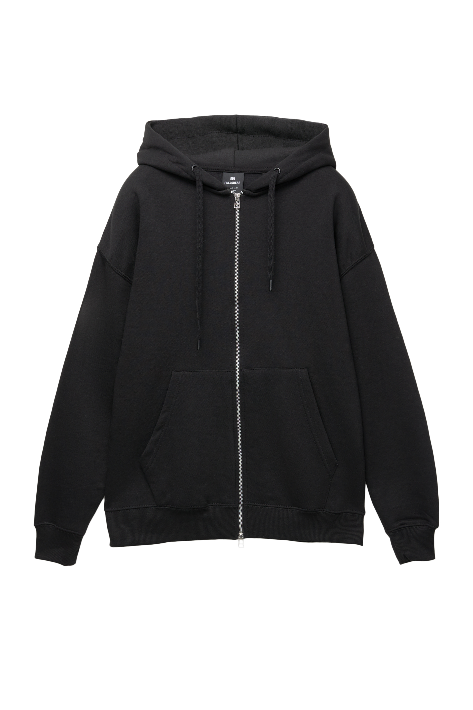 Basic φούτερ με κουκούλα και φερμουάρ