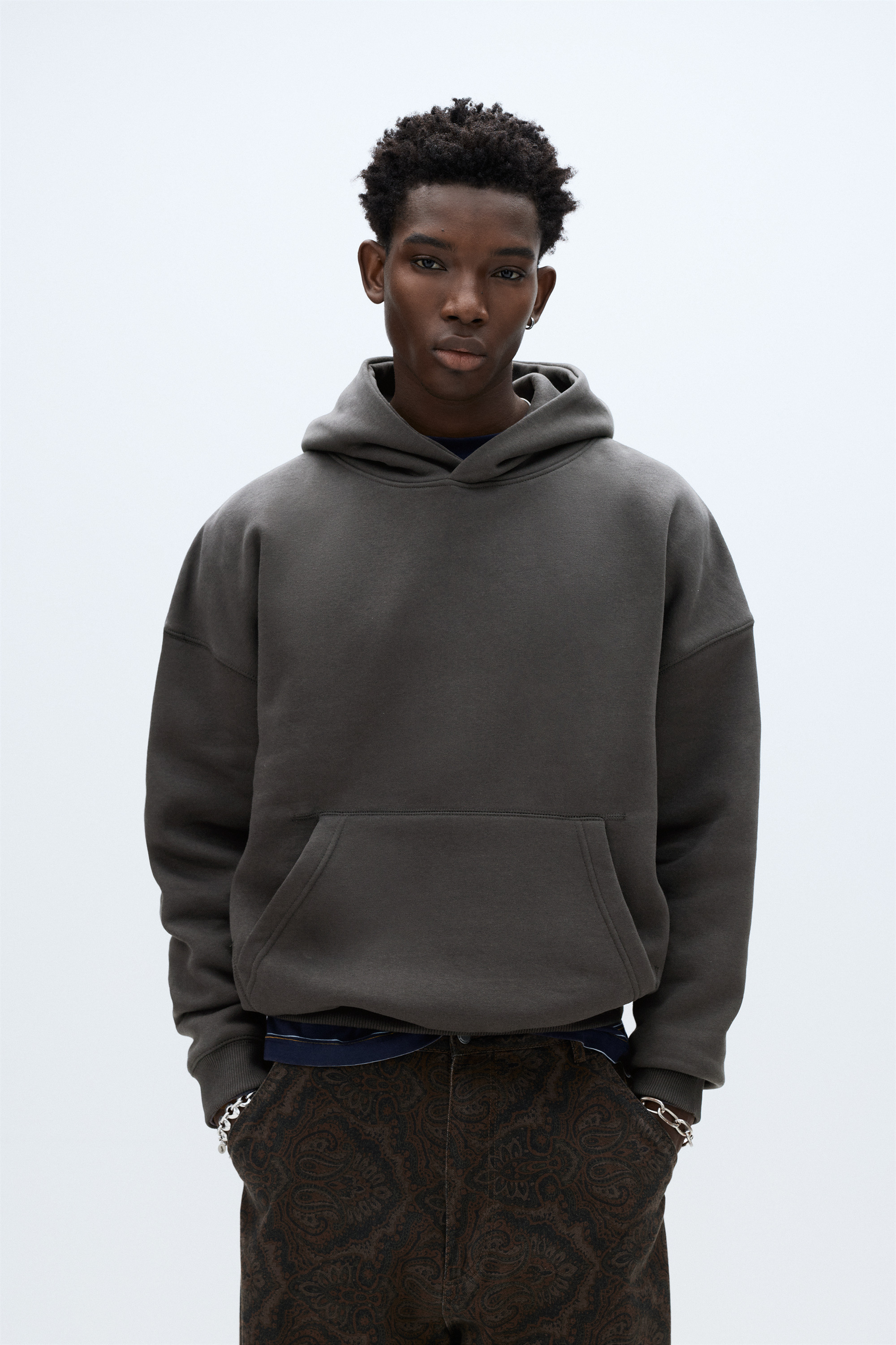 Sudadera con capucha boxy