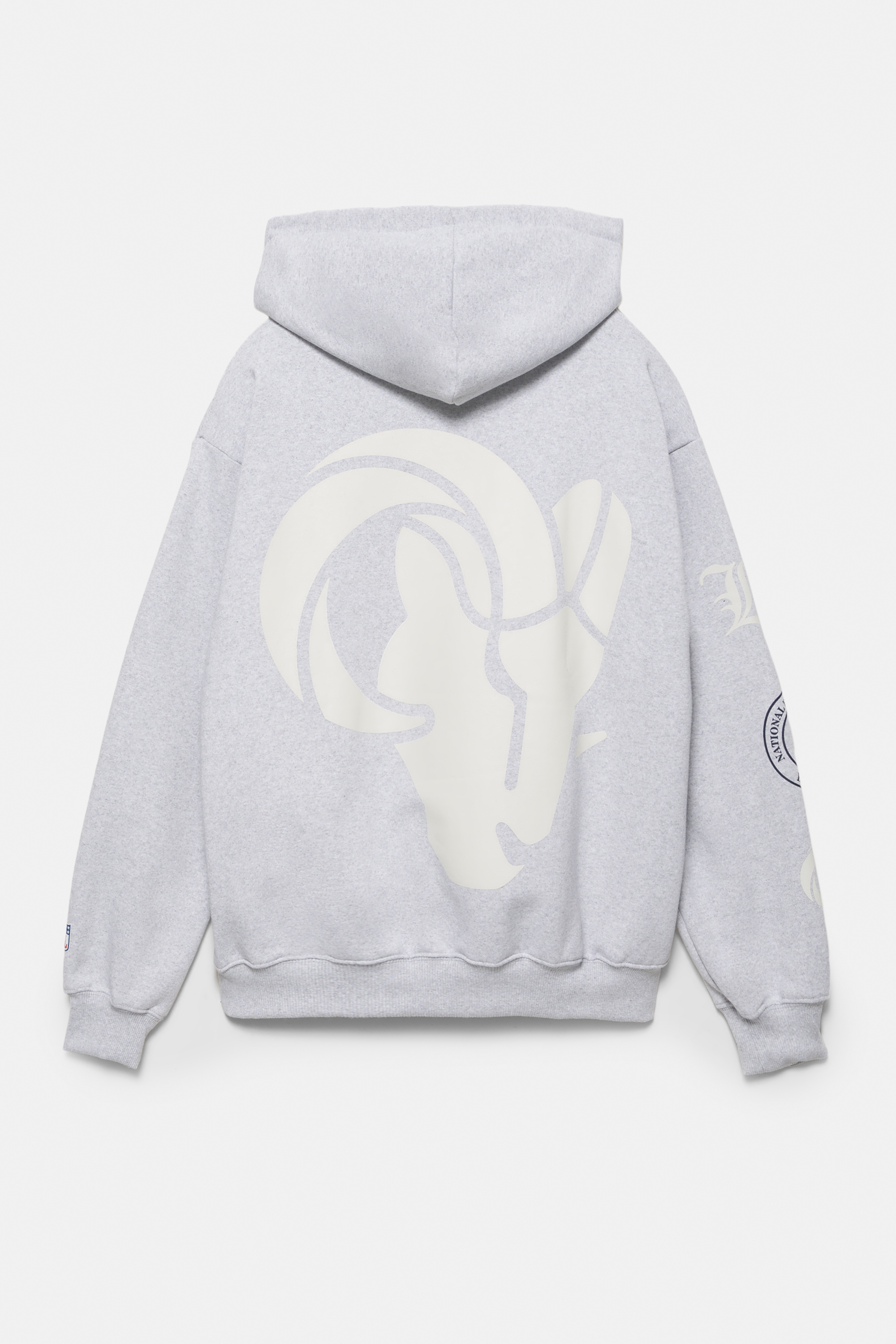Felpa Con Cappuccio Mitchell & Ness NFL Team Origins - Los Angeles Rams, Pile Pesante, Taglie Regolari