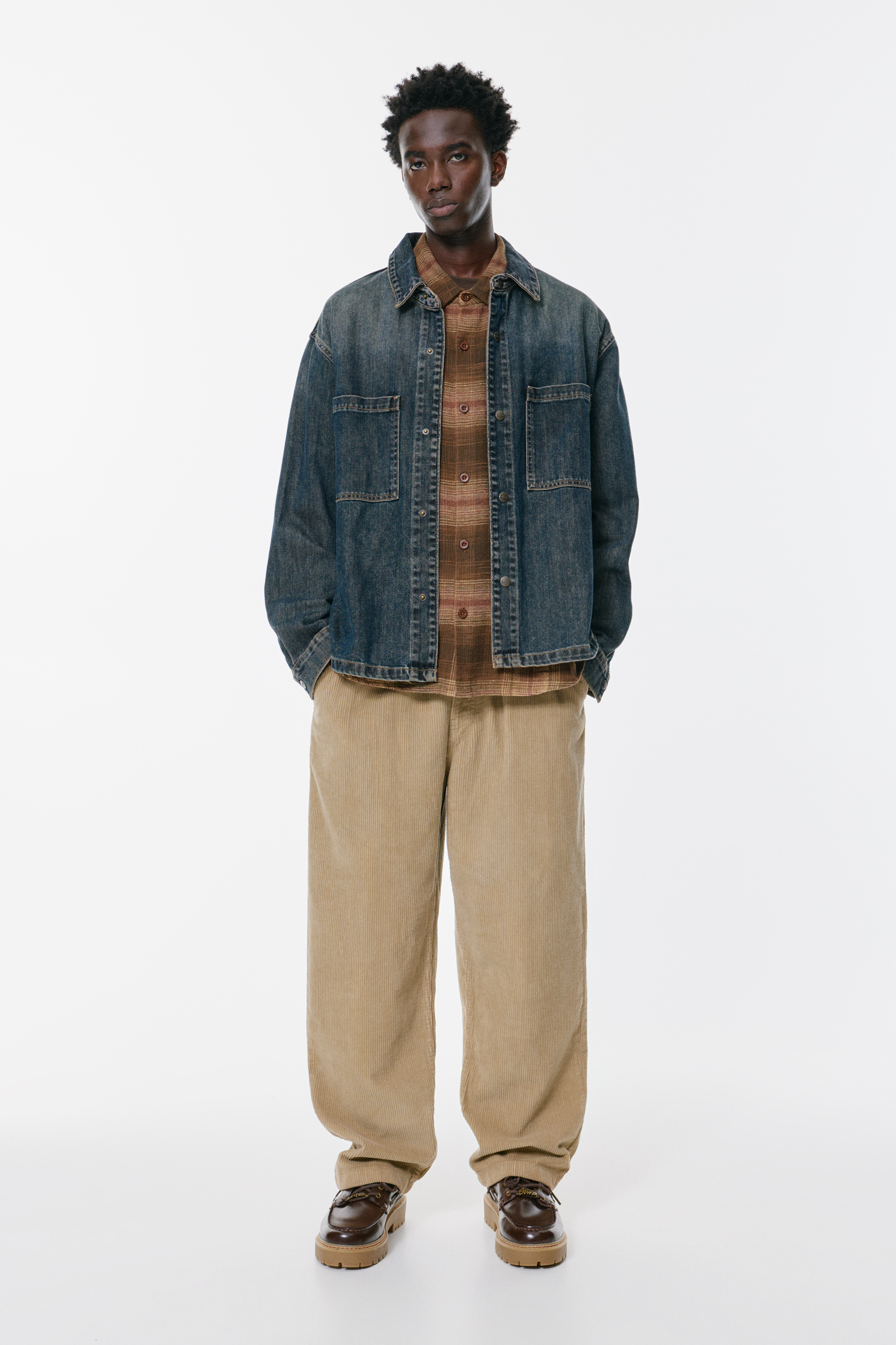 Corduroy baggy joggers