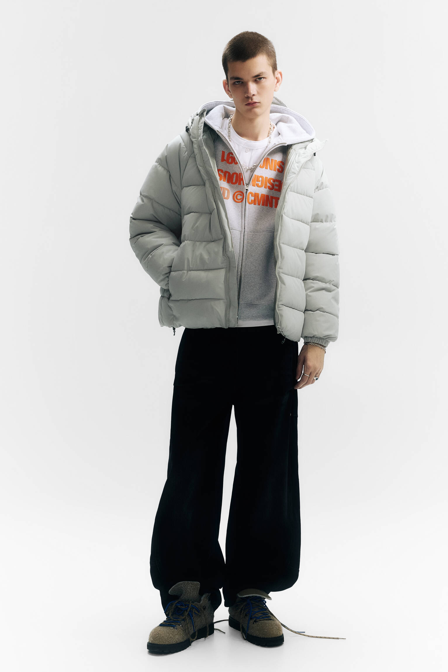 Kapüşonlu şişme STWD mont - Görsel 82