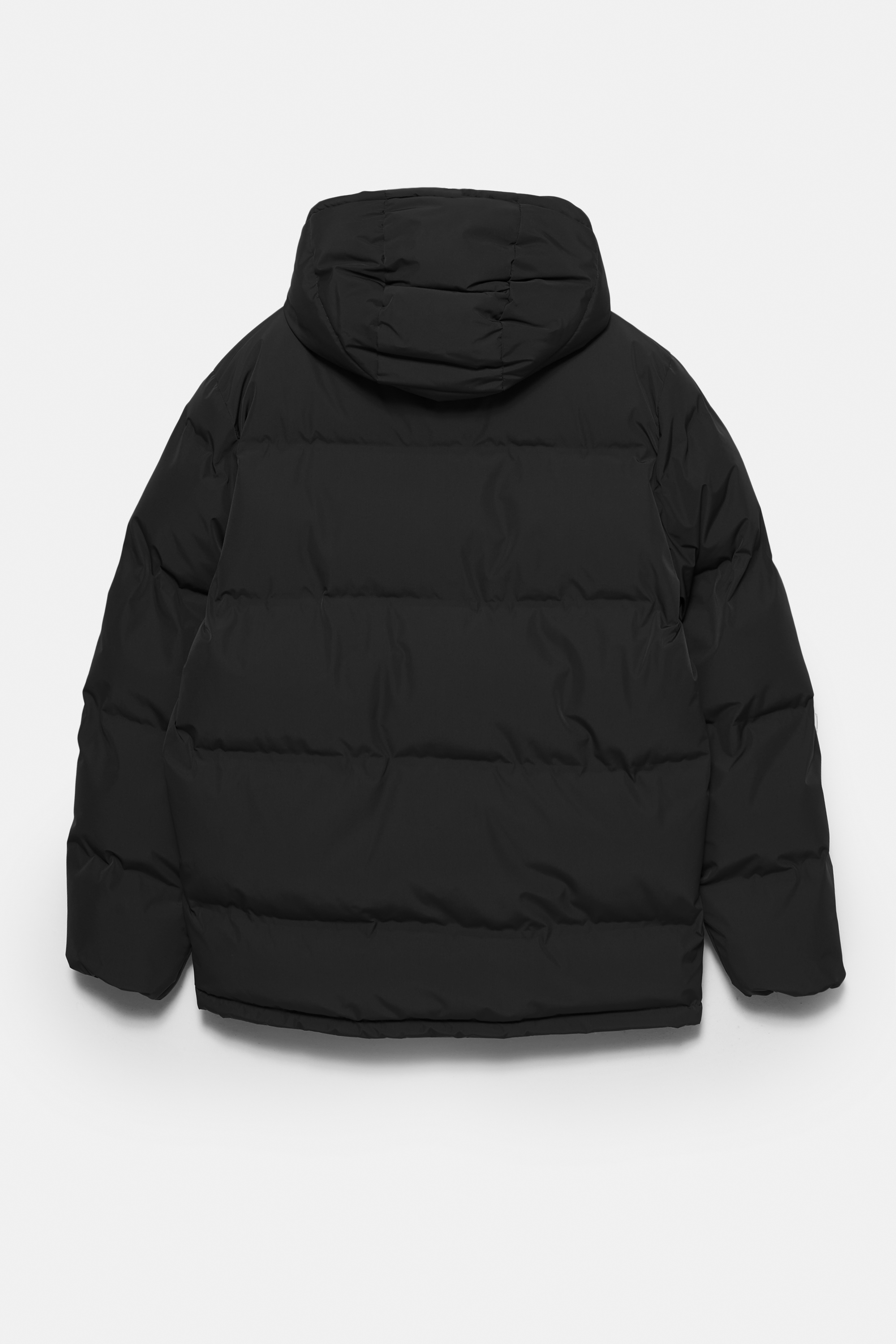 Gewatteerd jack met gesealde naden en capuchon