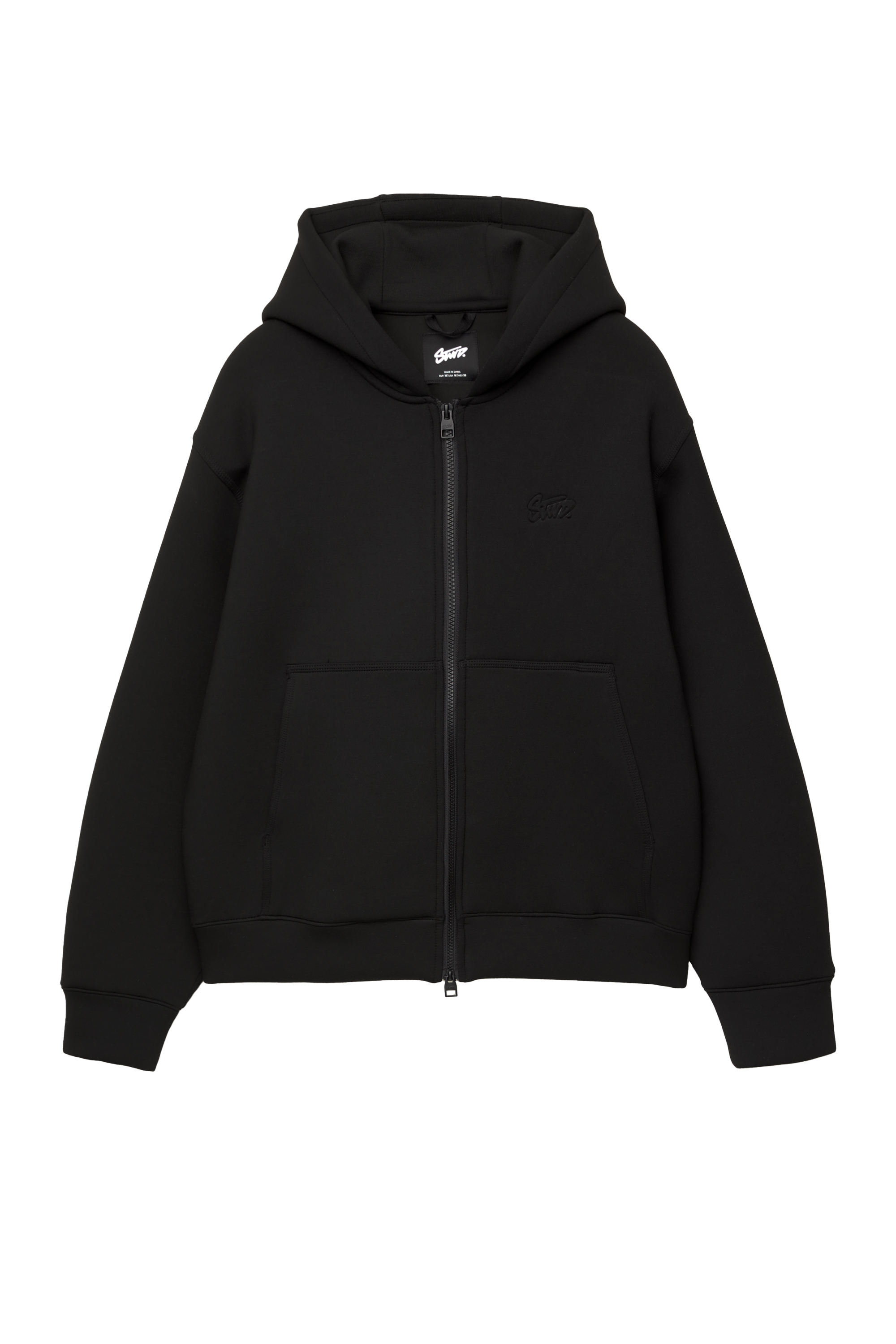 Φούτερ με κουκούλα και όψη νεοπρέν