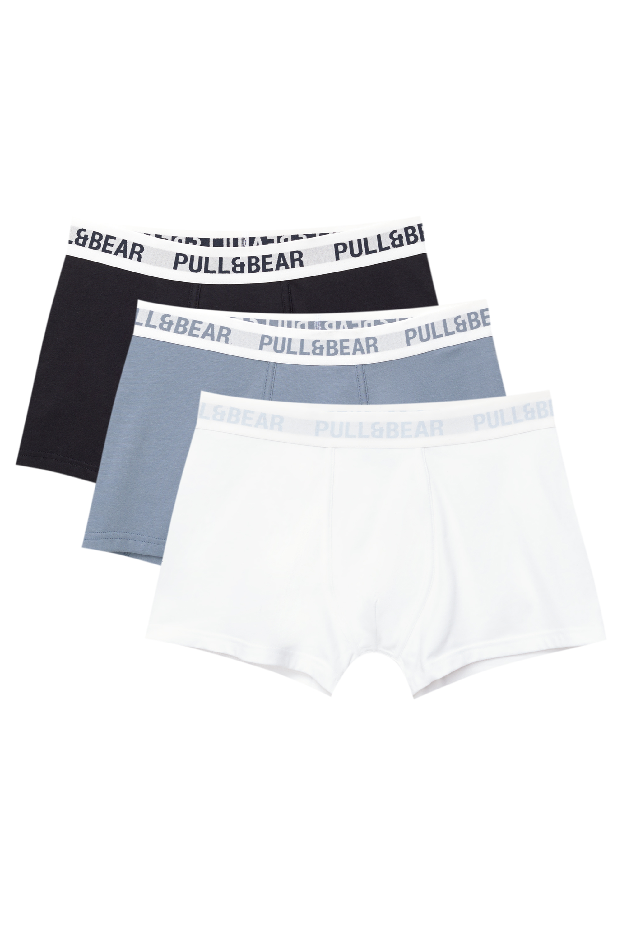 3er-Pack Boxershorts mit hellblauem Bund