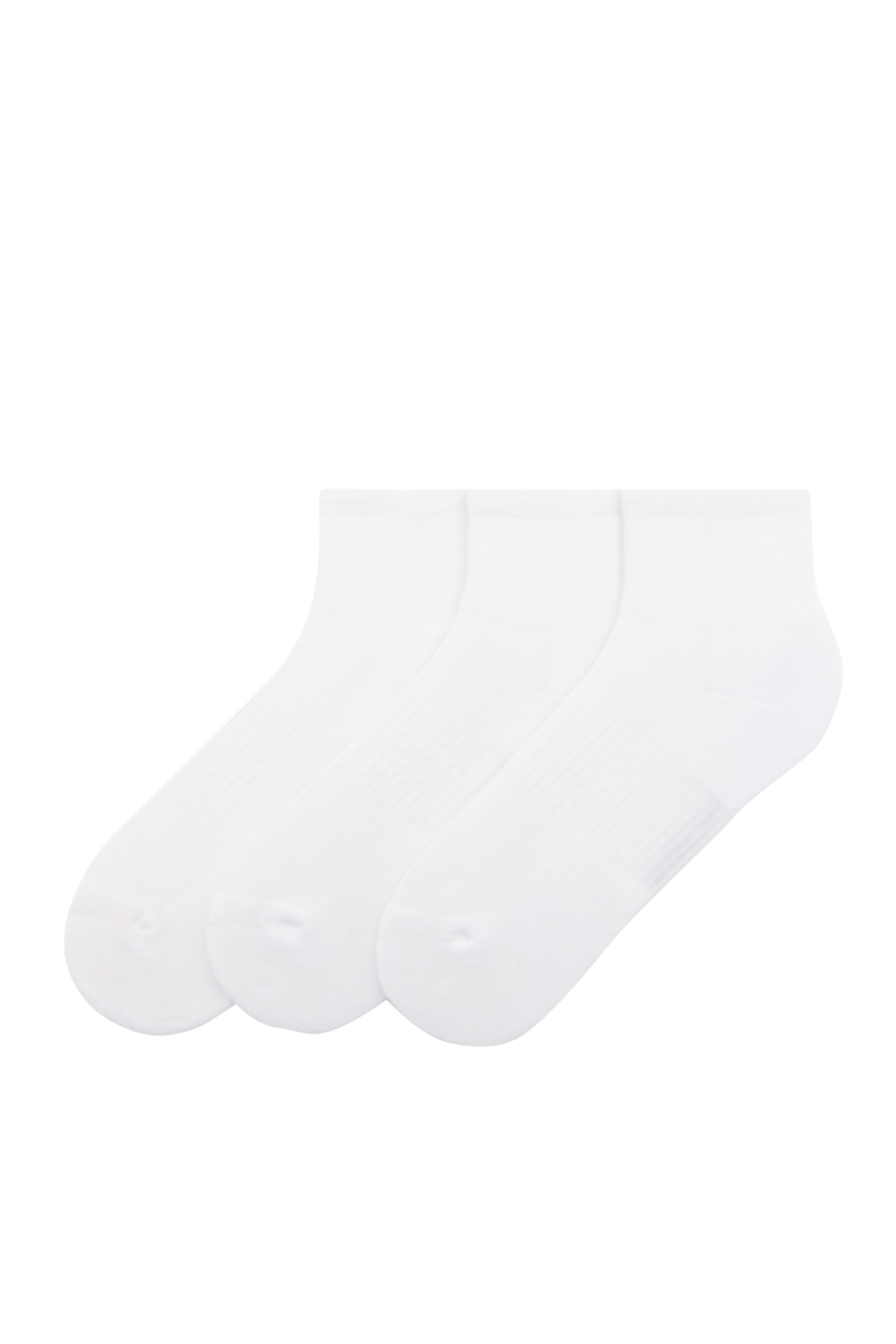 3er-Pack weiße Sneakersocken