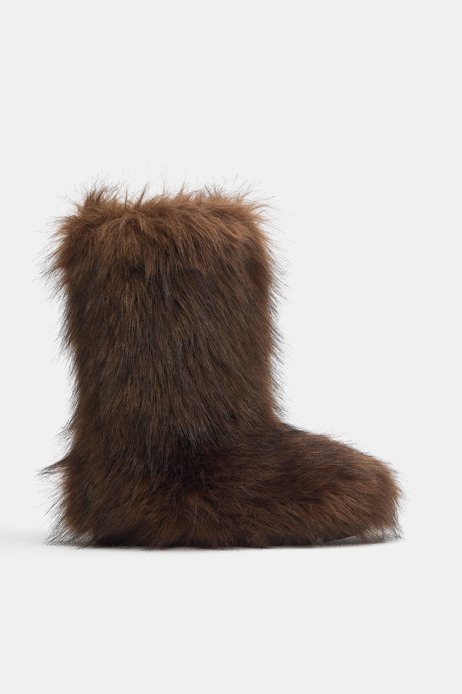 Botas planas de pelo