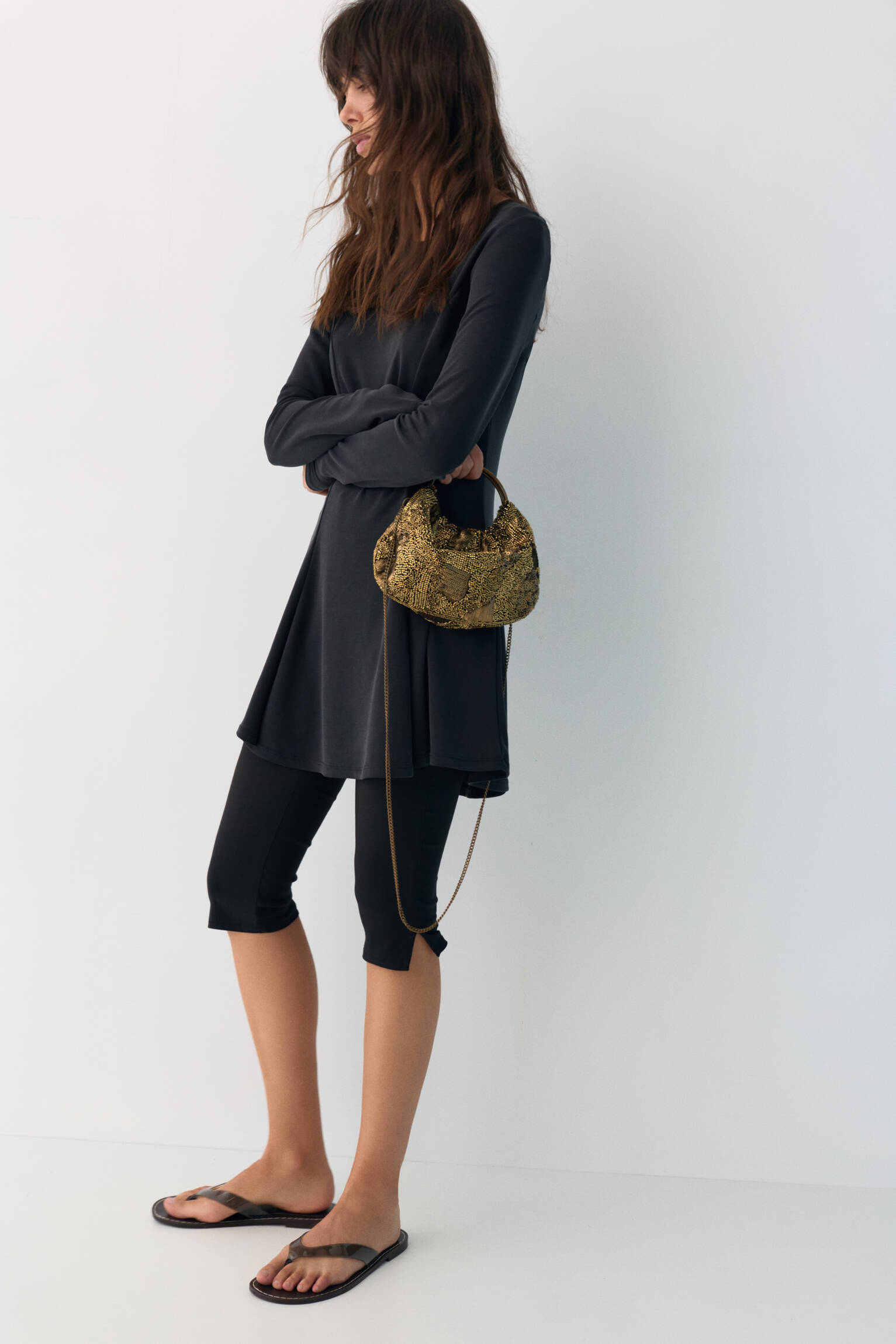 Metalik saplı boncuklu çanta - Görsel 40