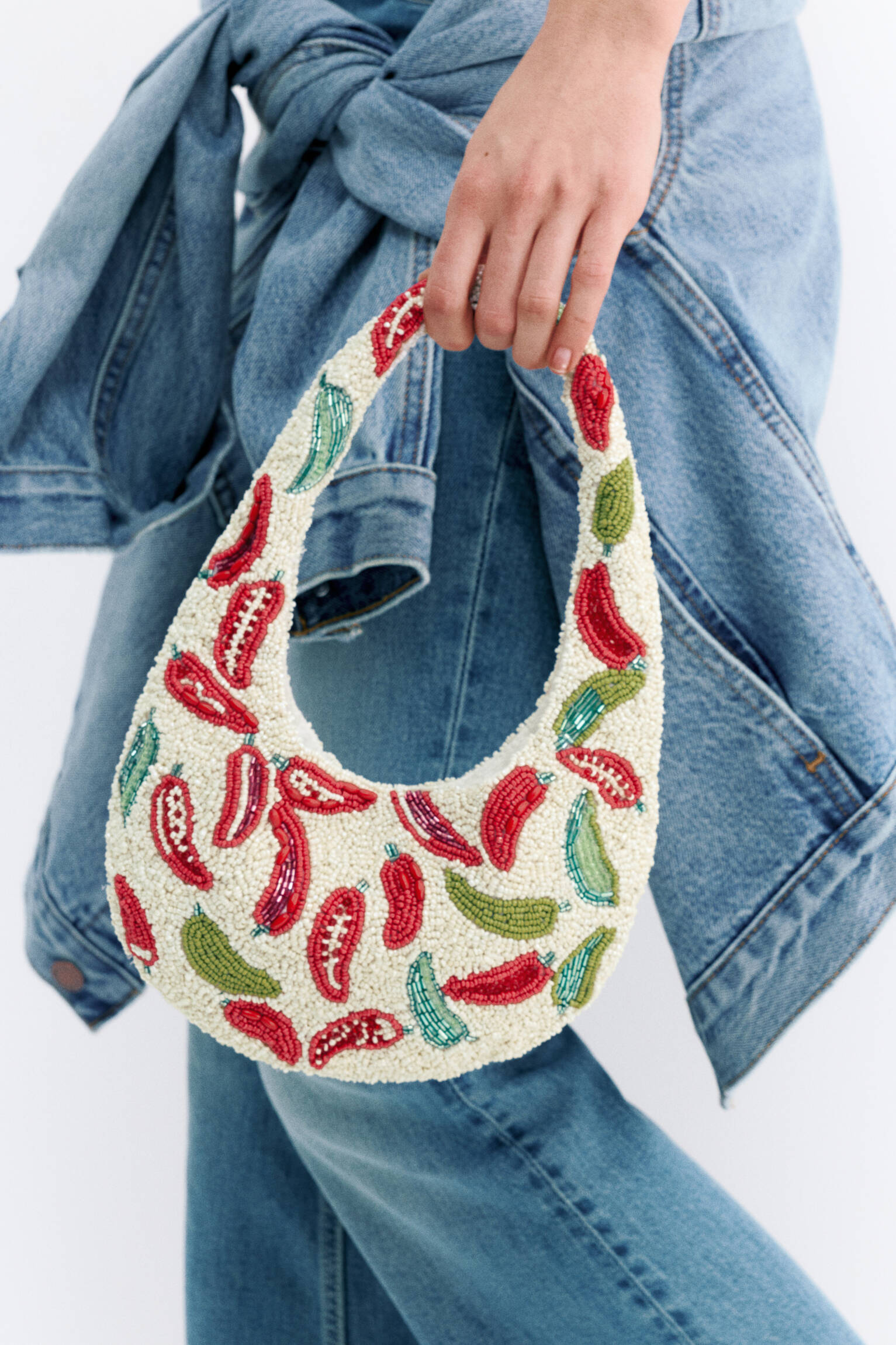 Sac porté épaule perles | Pull&Bear France