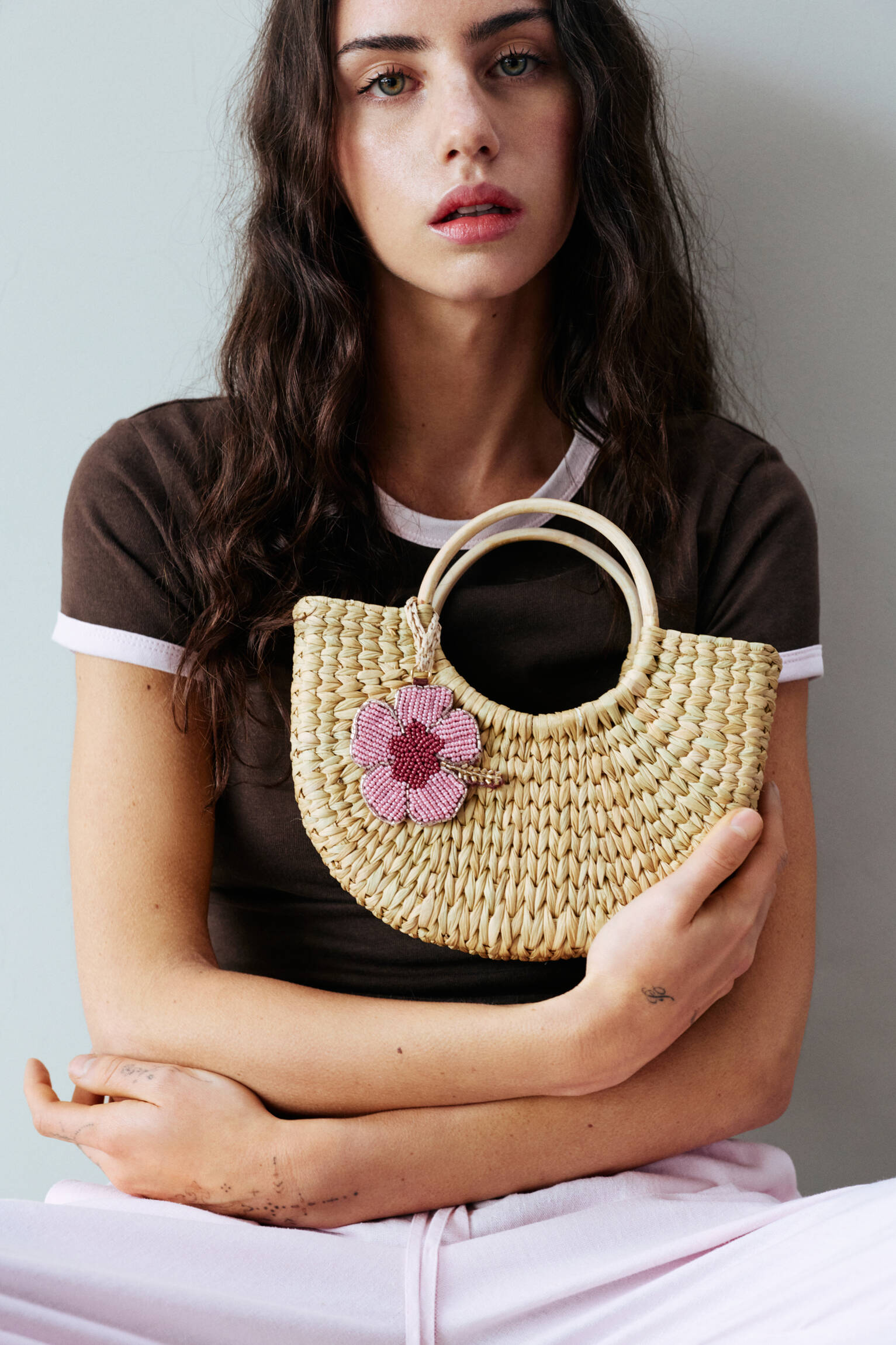 Hasır sepet el çantası - Görsel 35