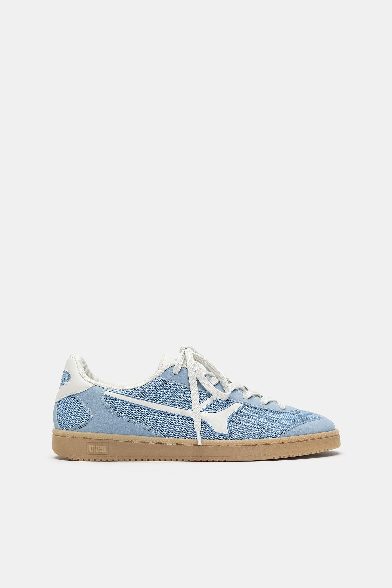 Retro textured trainers — Blue
