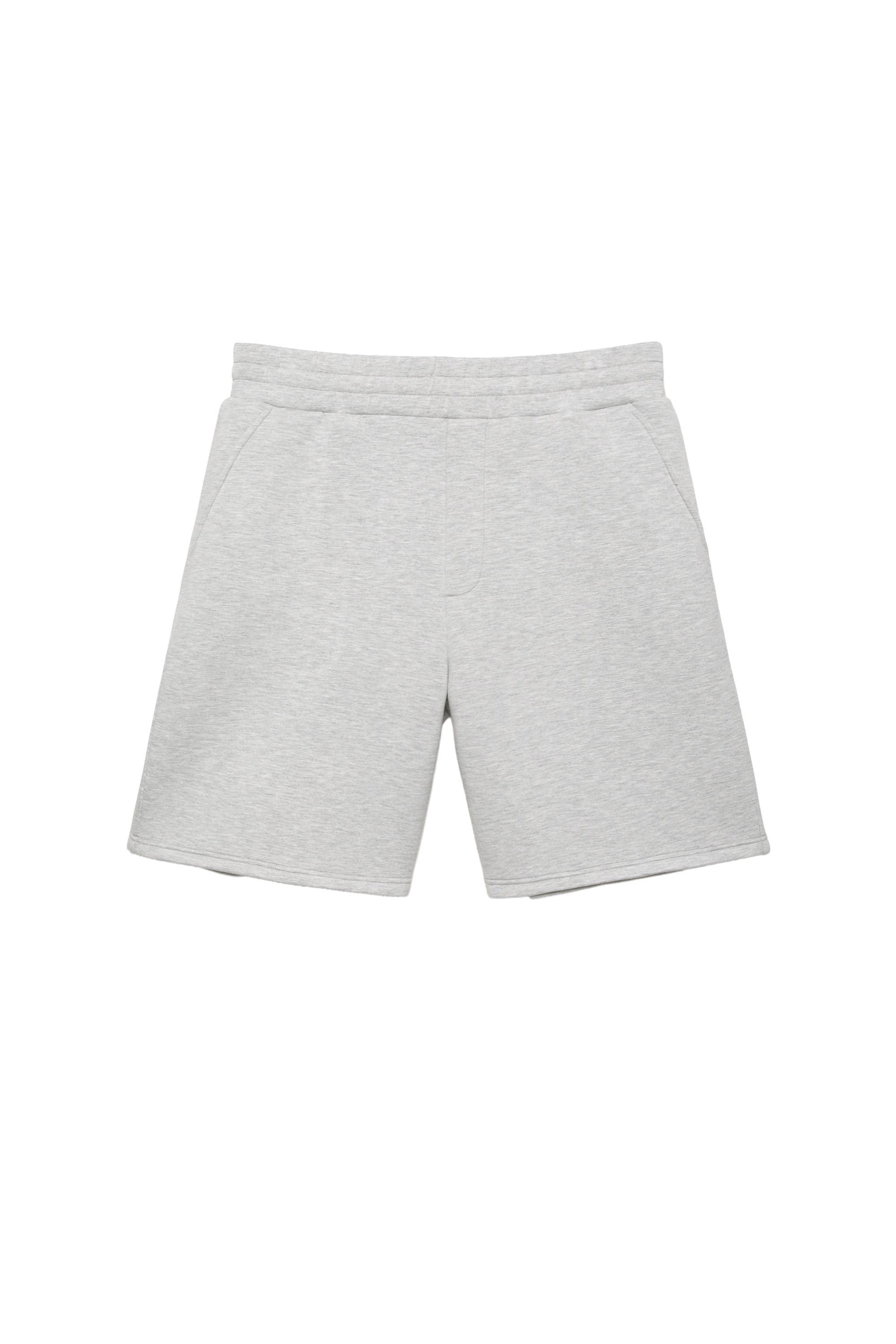 Neopren görünümlü jogger şort - Görsel 3