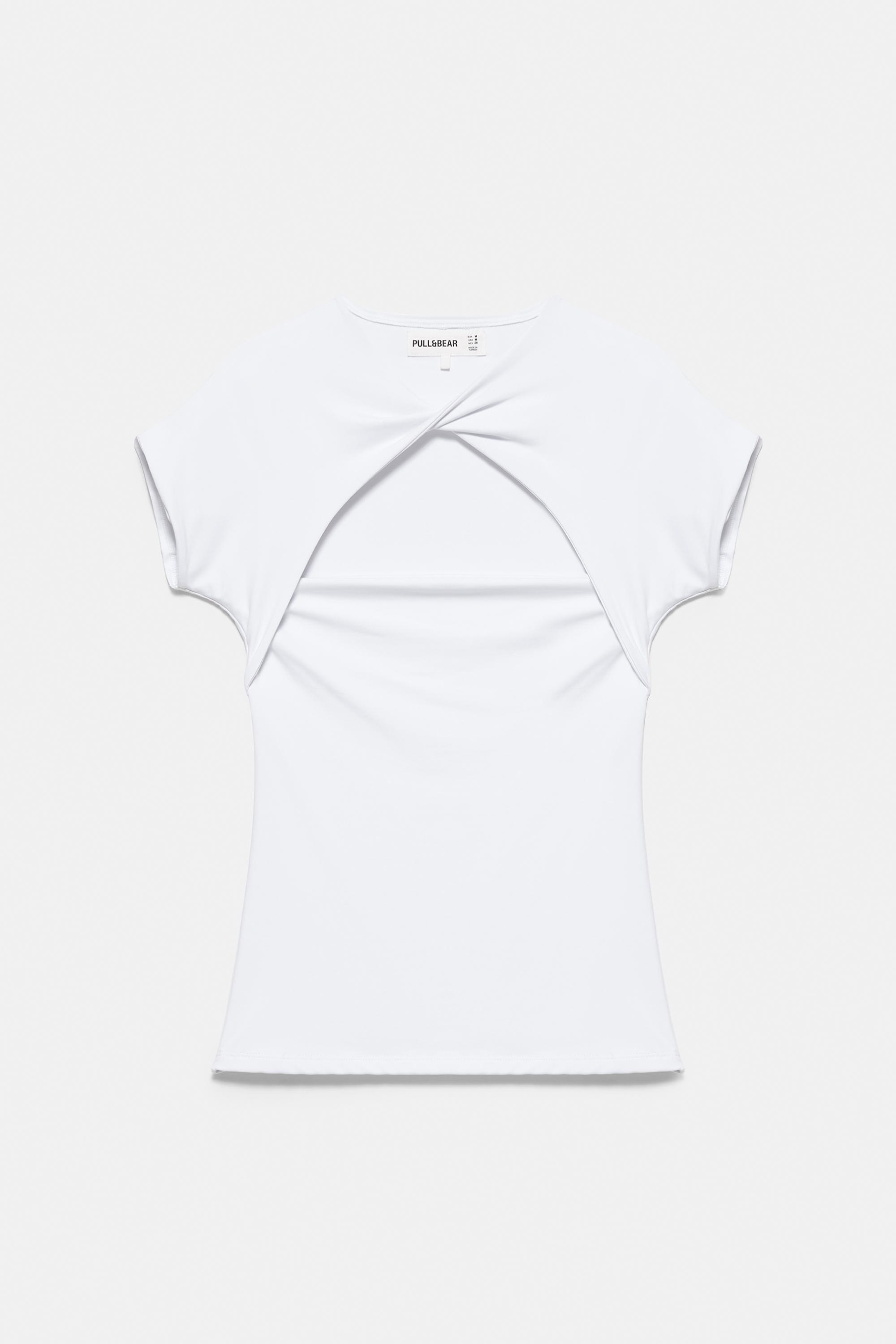 Cut-out T-shirt — White