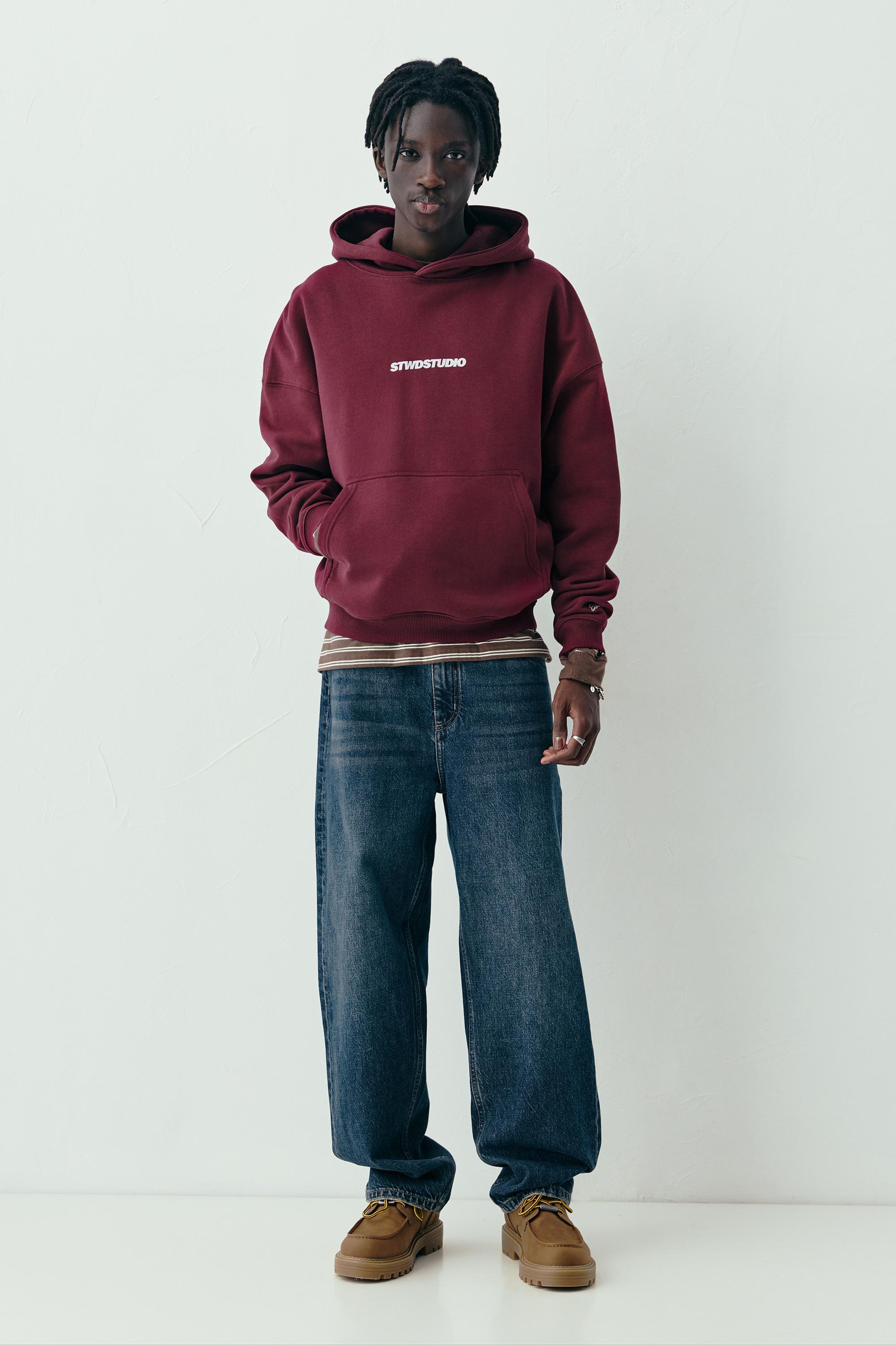 STWD Studio kapüşonlu sweatshirt - Görsel 6