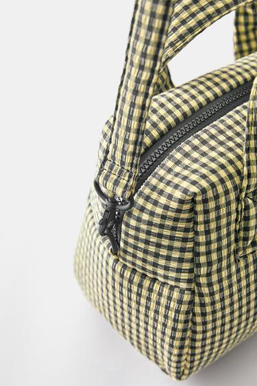 Gingham lunch bag — Black 3