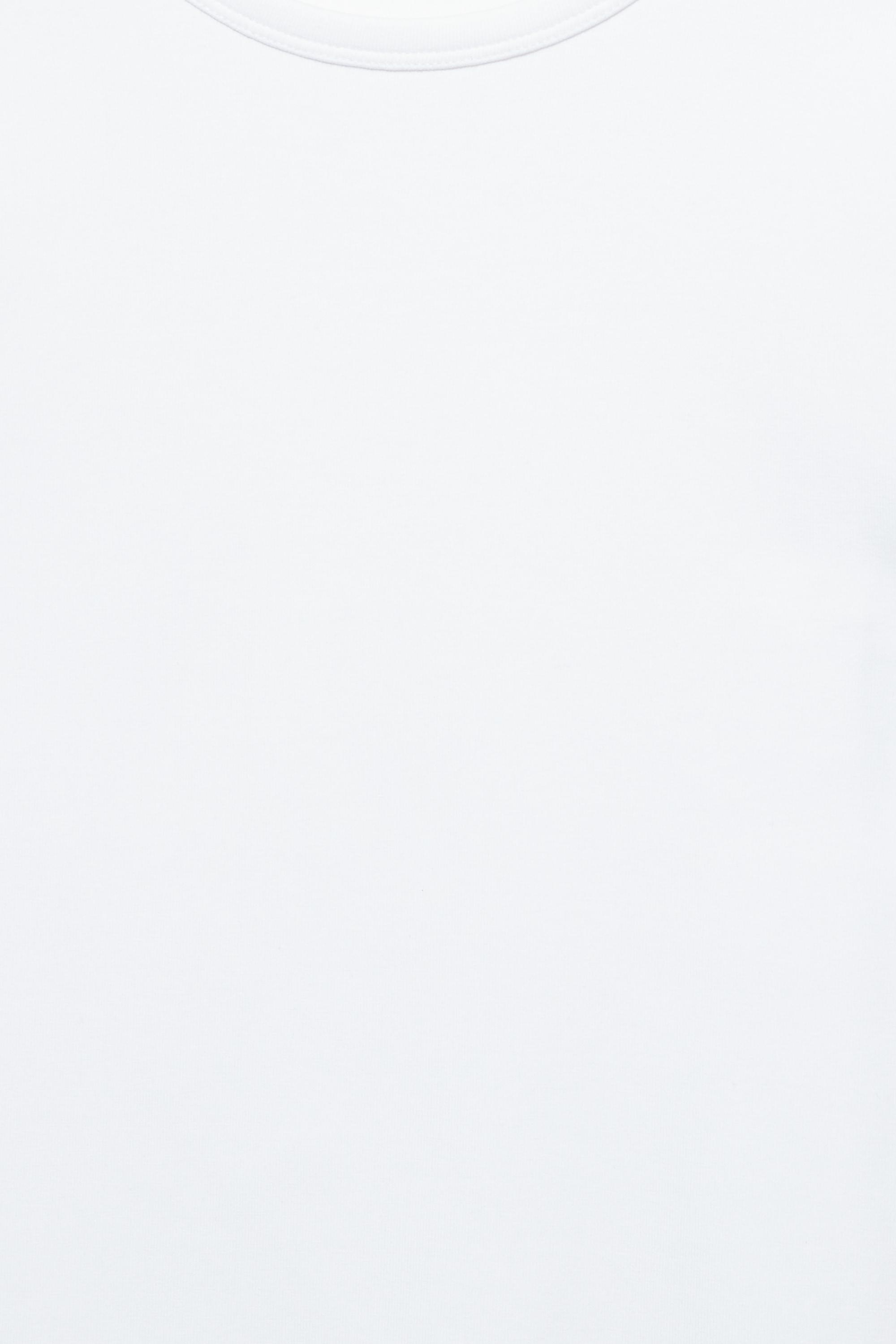 Fitted short sleeve T-shirt — White