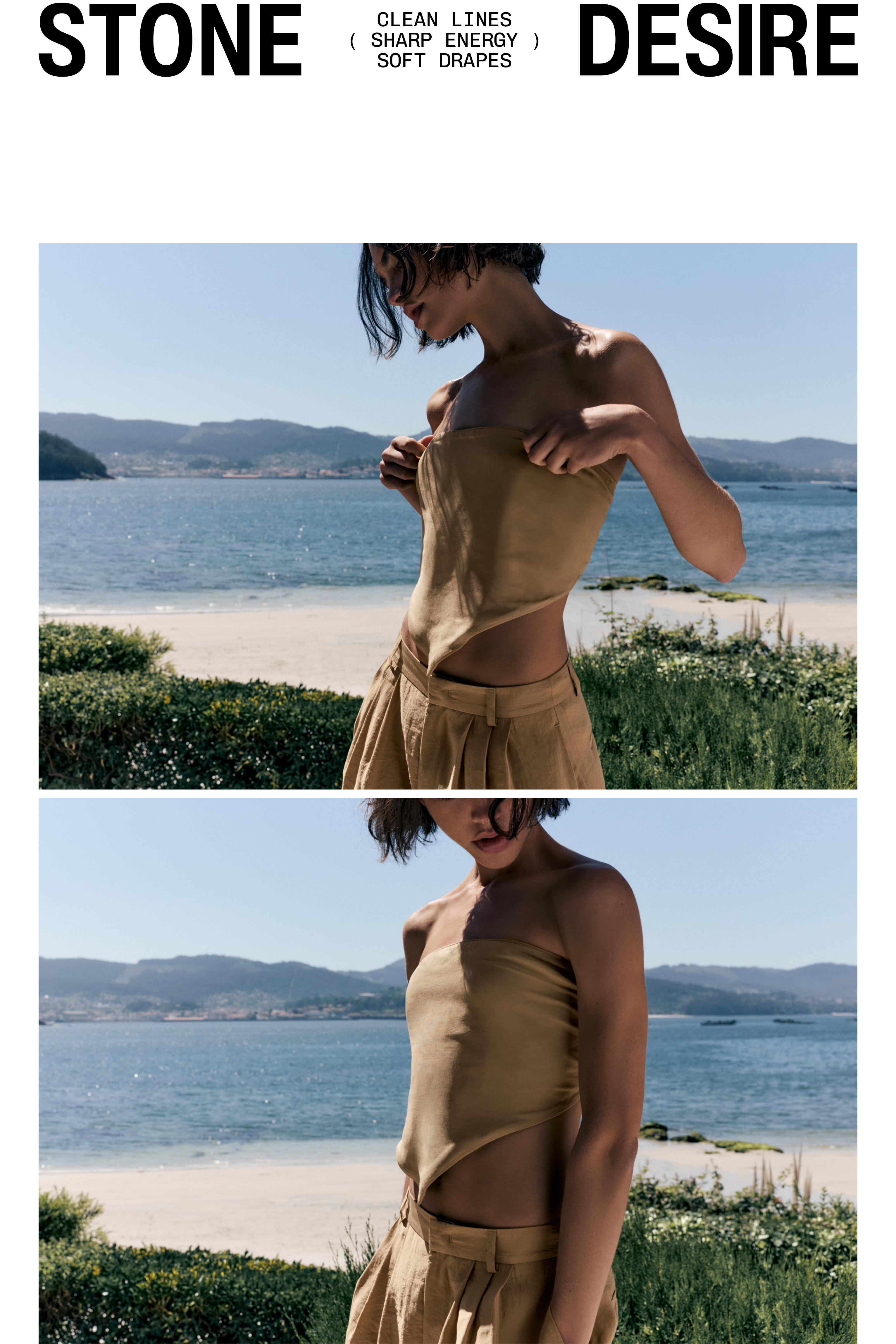 Bandana top — Light camel