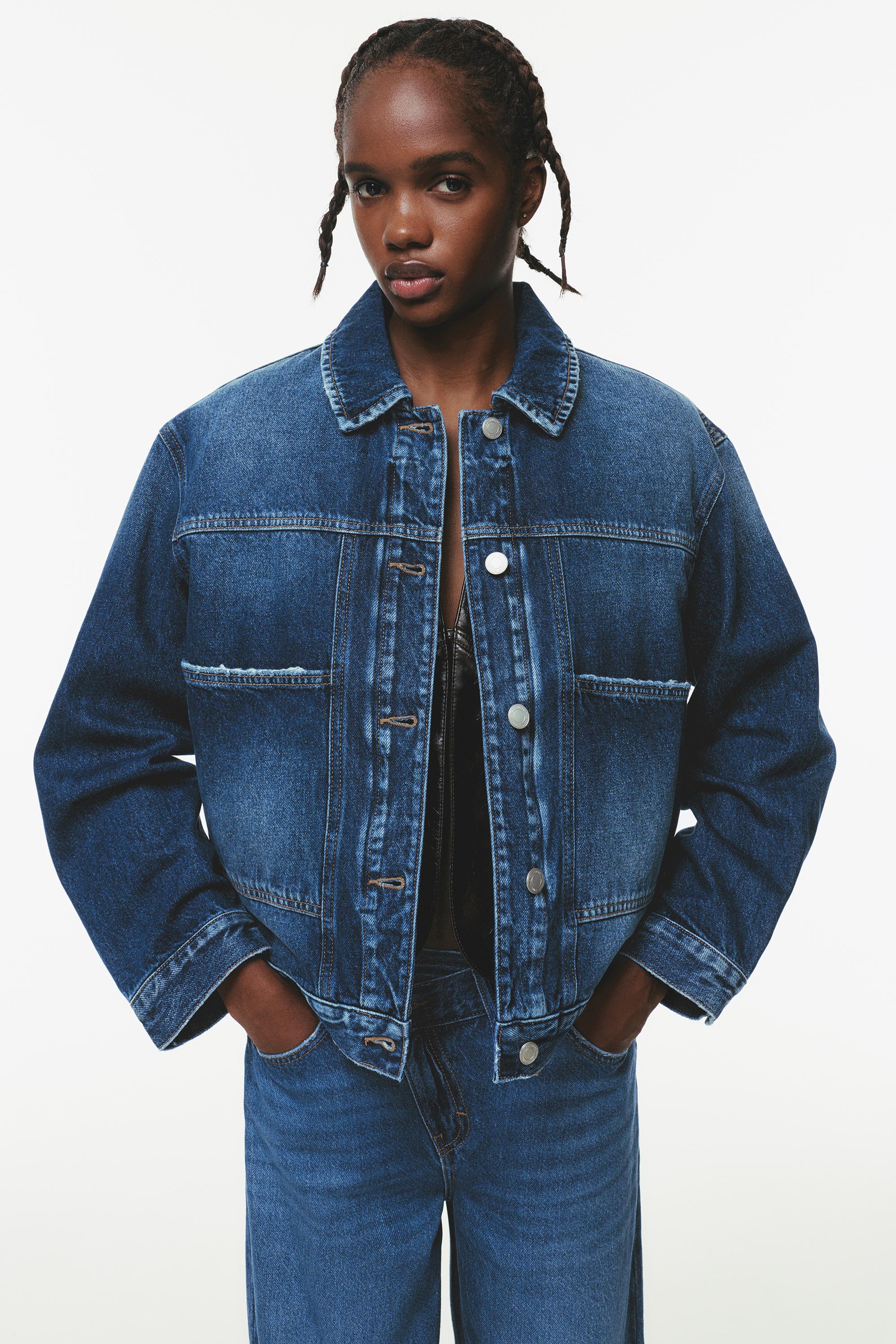 Jeansjacke Mit Wattierter Innenweste