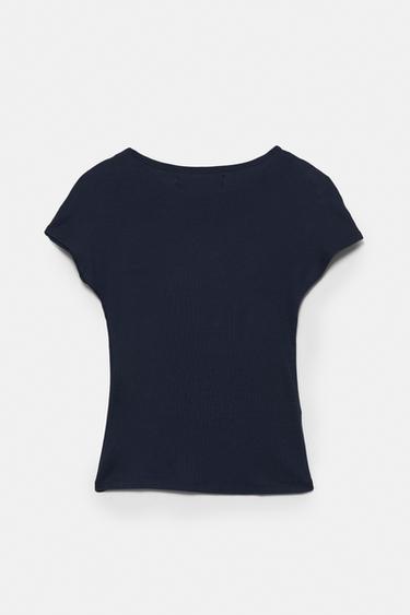 Fitted short sleeve T-shirt — Navy 6