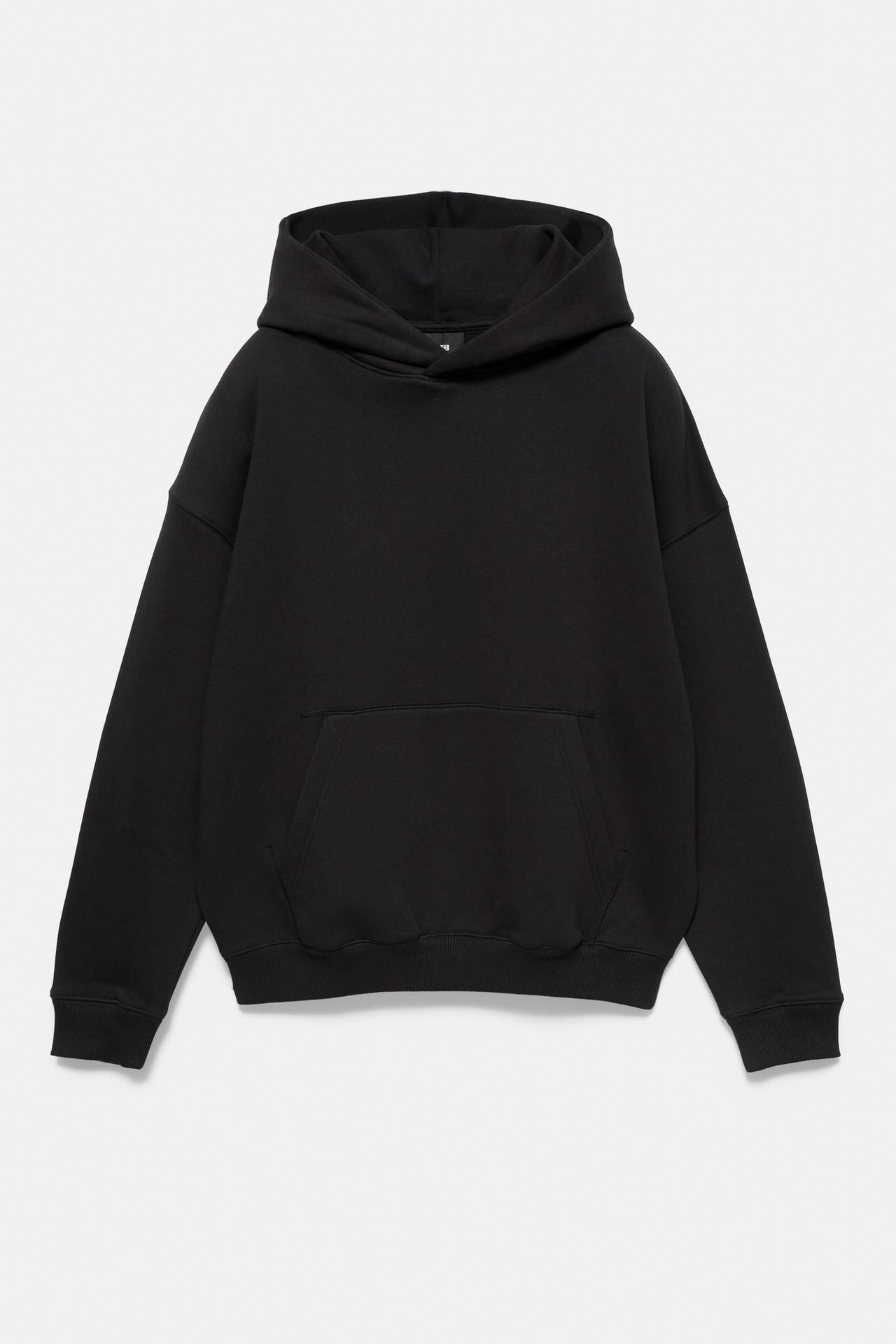 Boxy fit hoodie — Black
