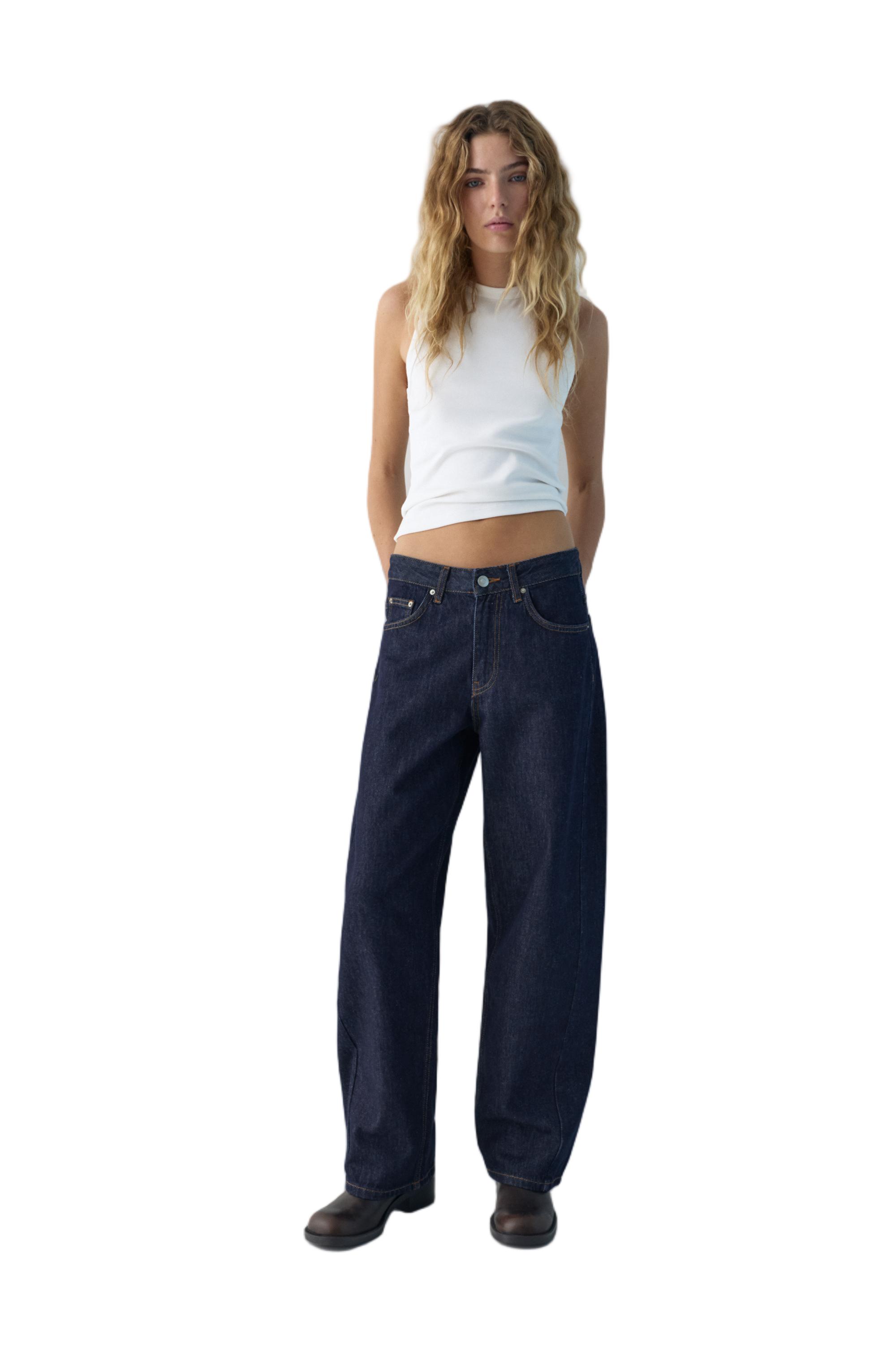 Düşük bel barrel jean - Görsel 56