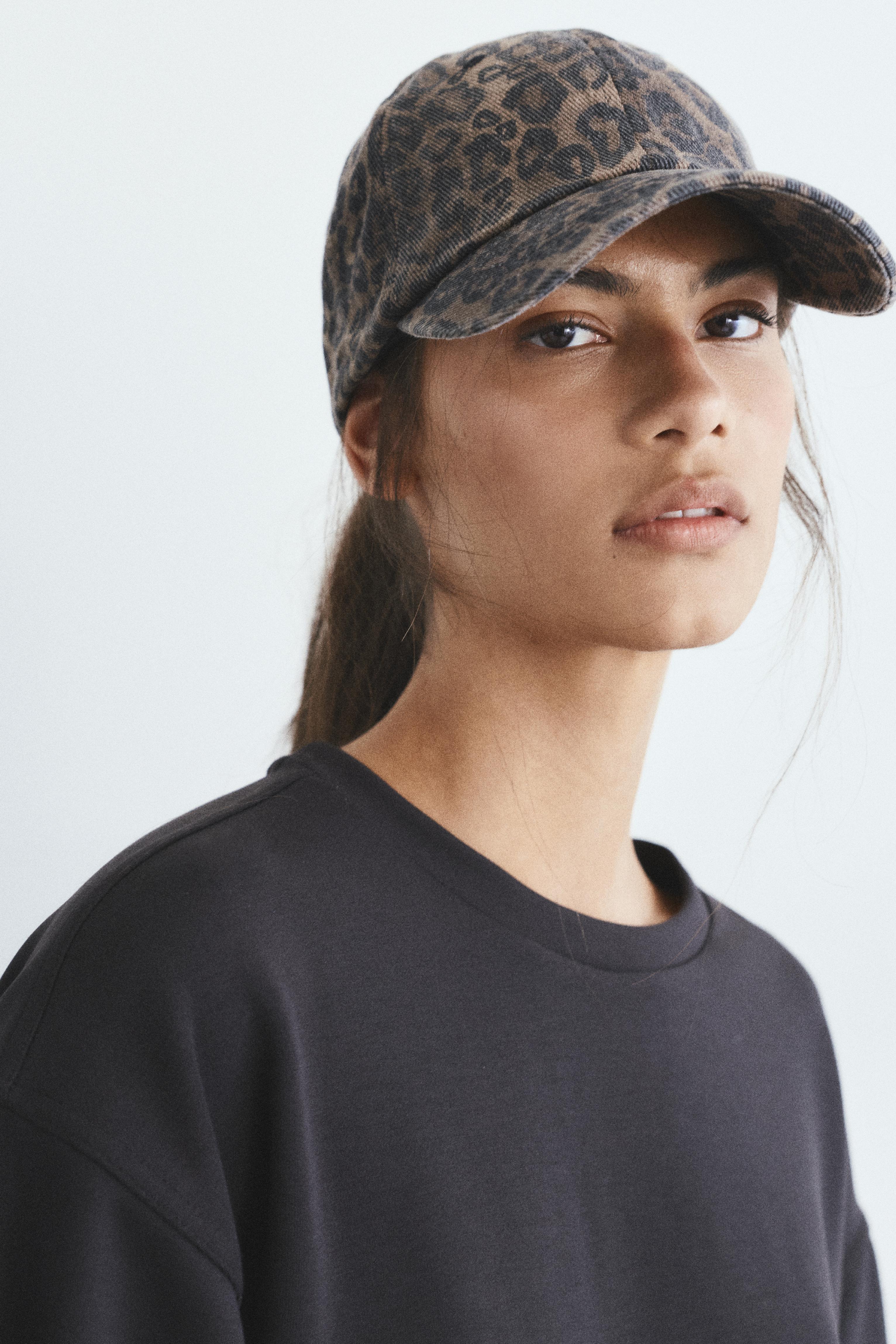 Leopar desenli şapka - Görsel 8