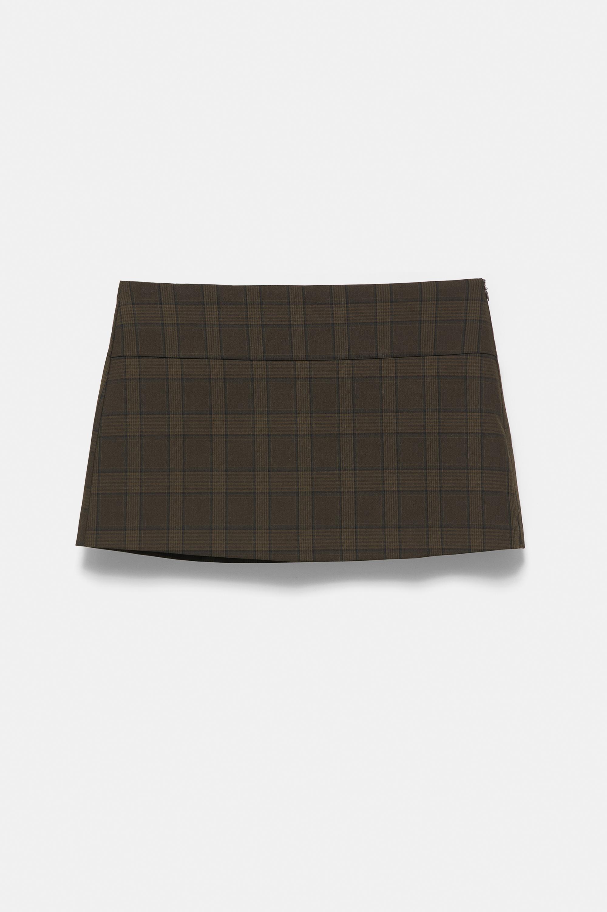 Mini skort — Dark brown