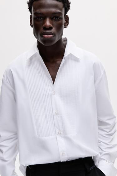 Oscar Ouyang pleated shirt — Off white 3