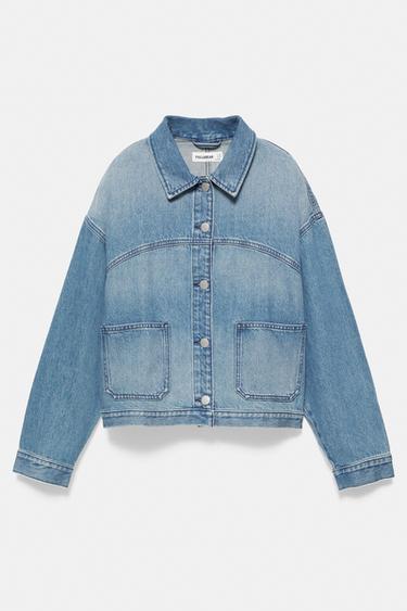 Boxy denim overshirt — Pale blue 7