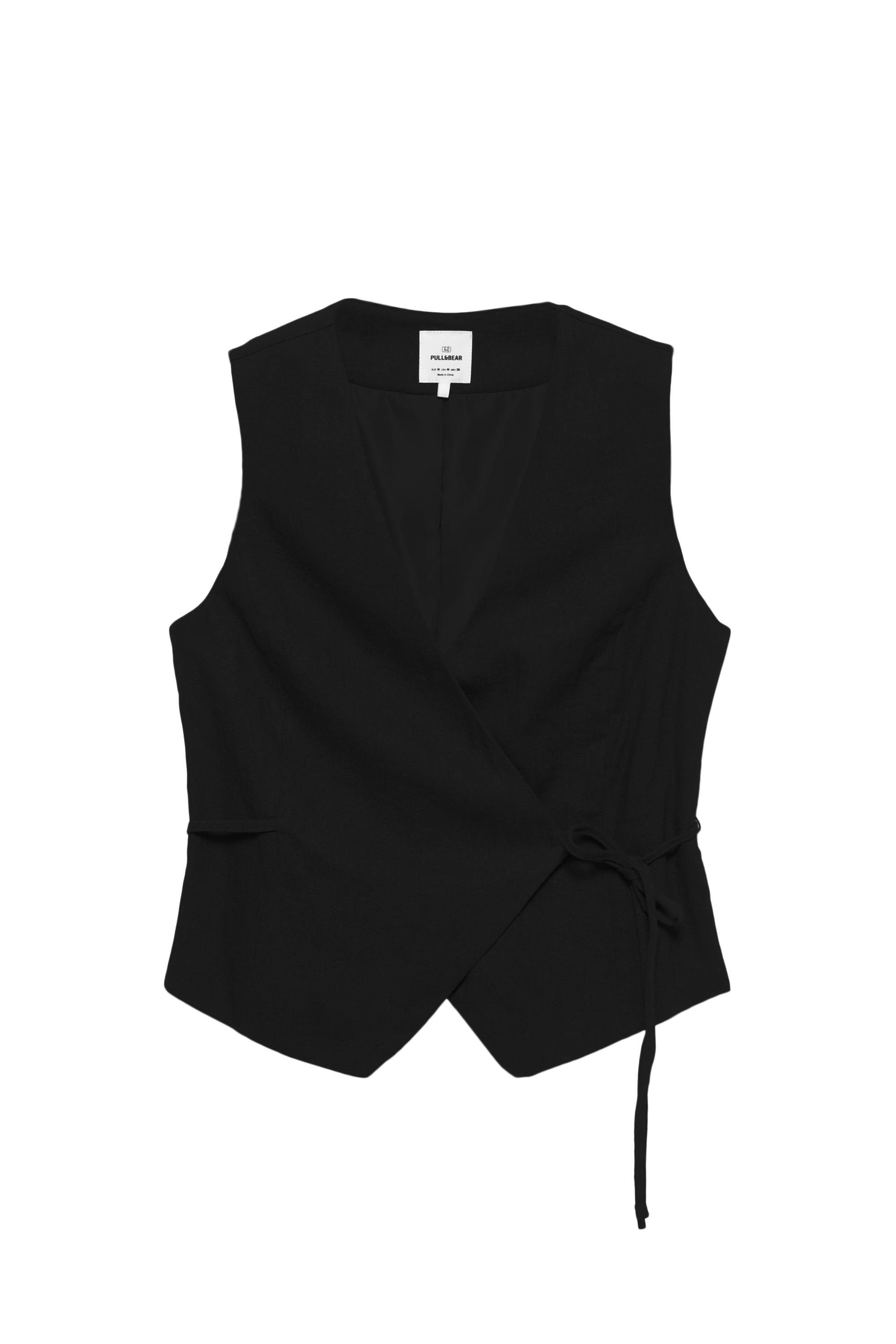 Pull&Bear Rustik keten yelek görsel 3