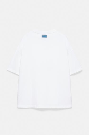 Lemon and embroidered slogan T-shirt — White 6