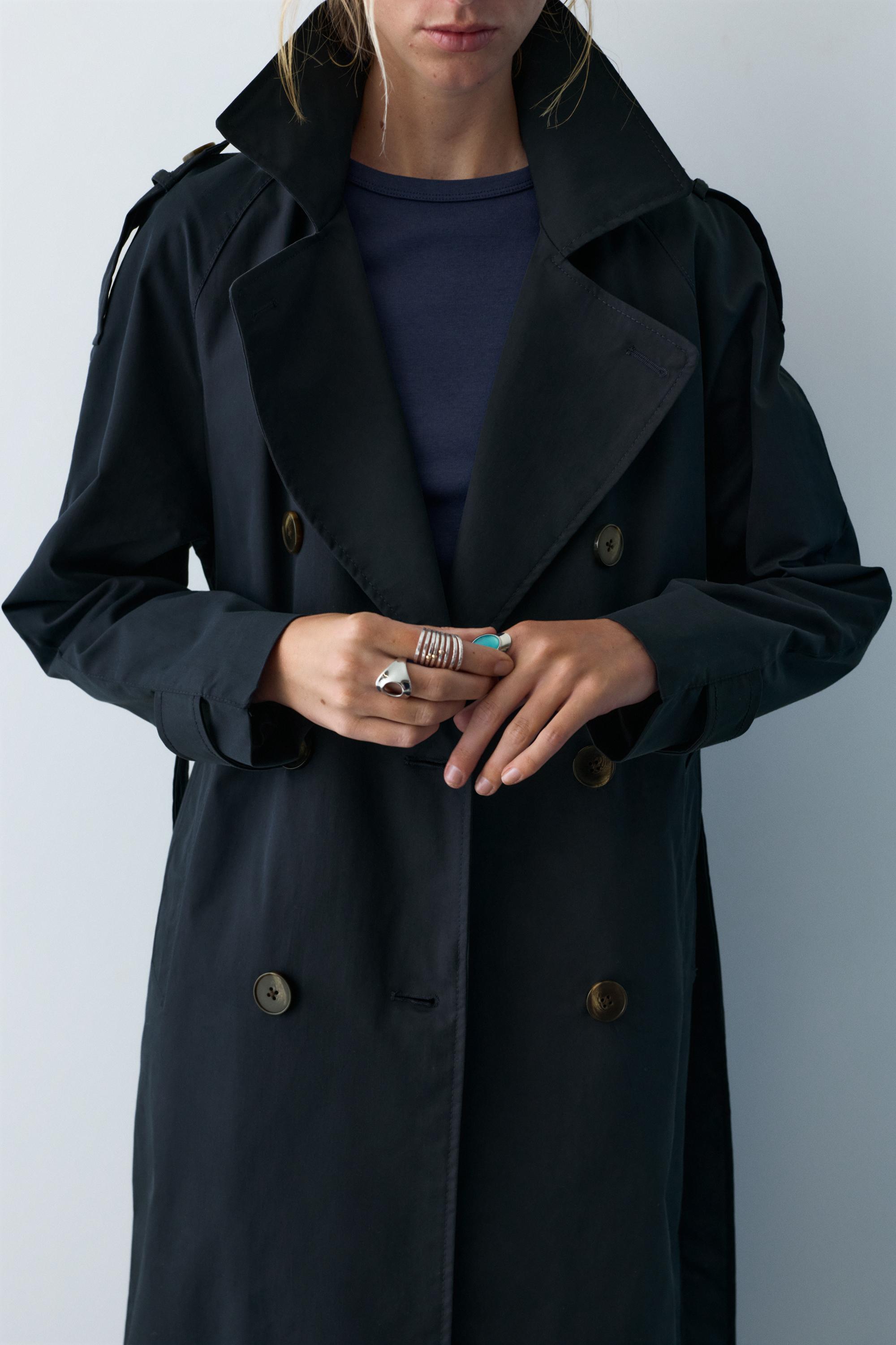 Kemerli uzun trençkot - Görsel 63