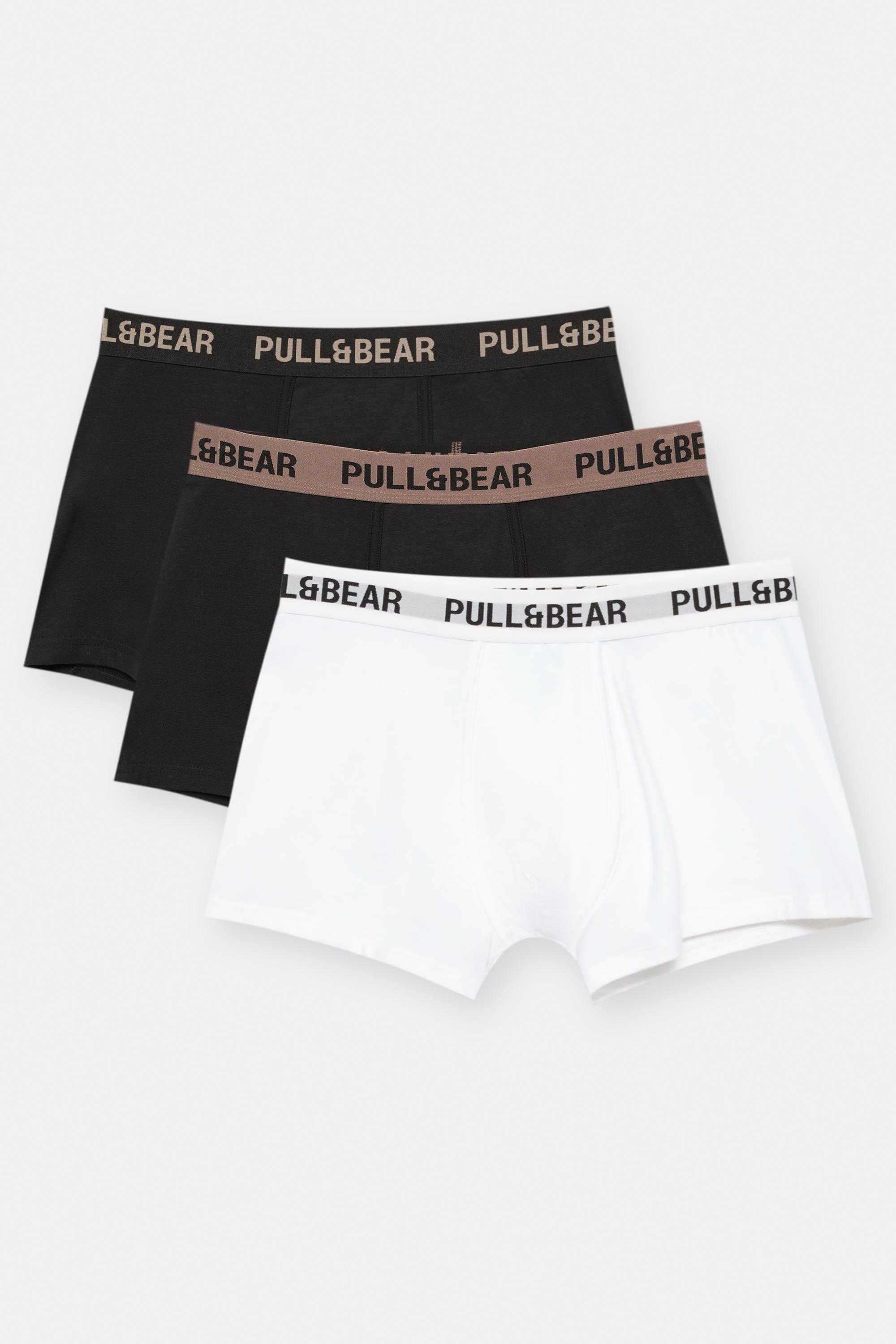 3er-Pack Boxershorts Mit Braunem Logo