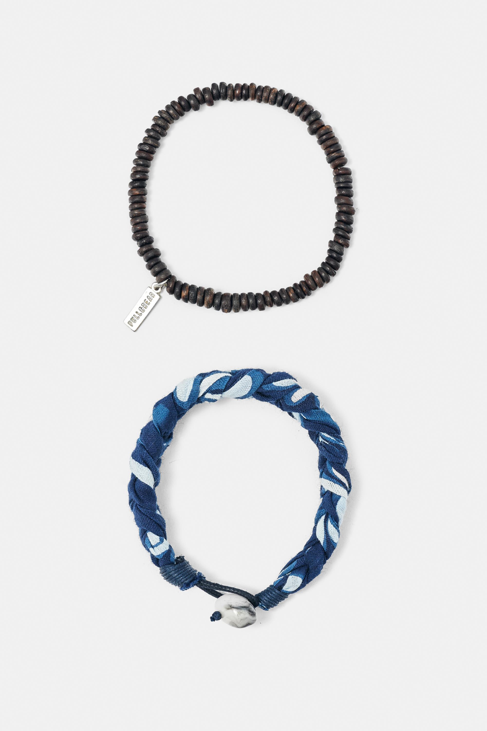 Pack of 2 bead and bandana bracelets — Others