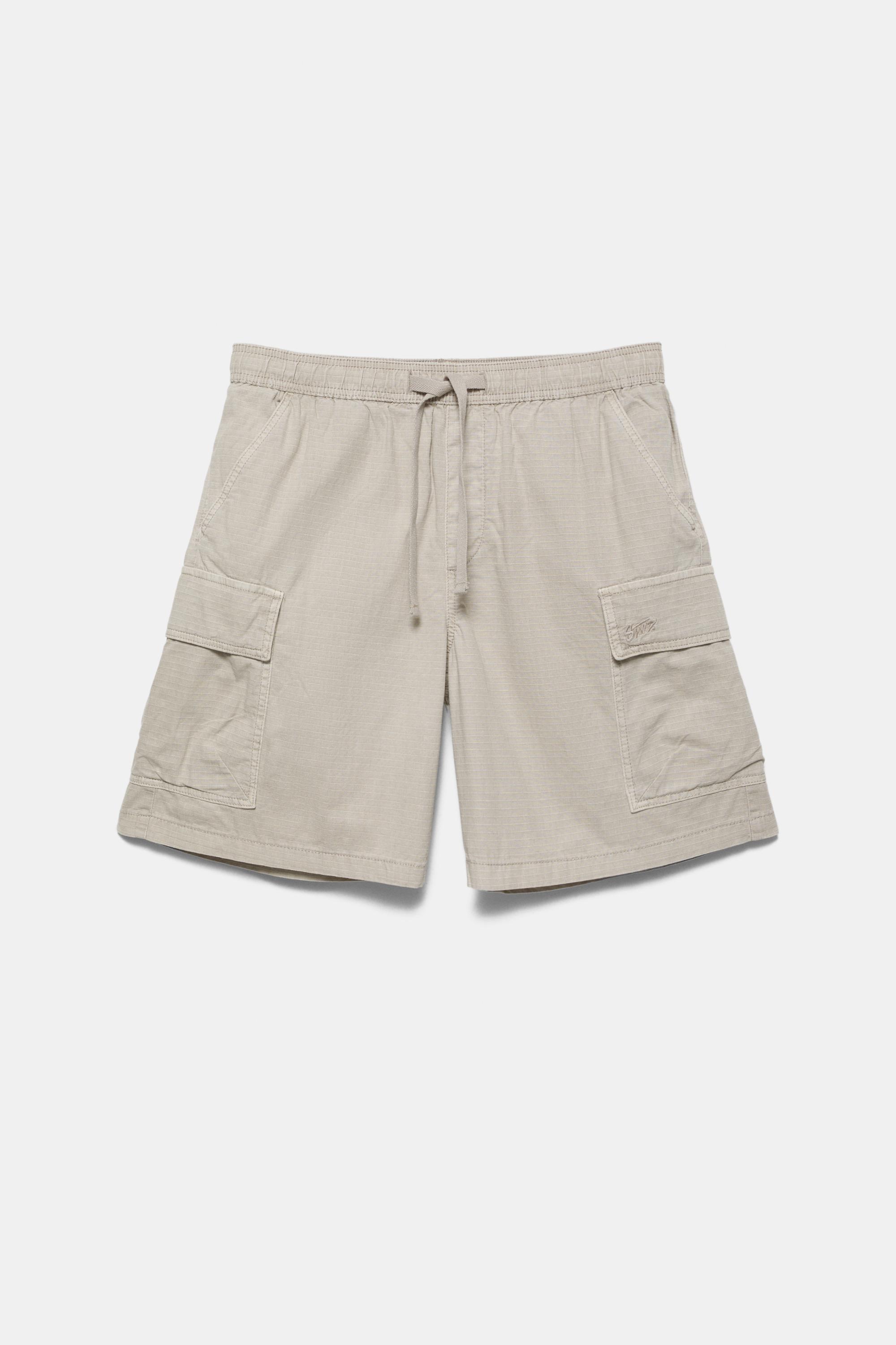Ripstop cargo Bermuda shorts — Grey