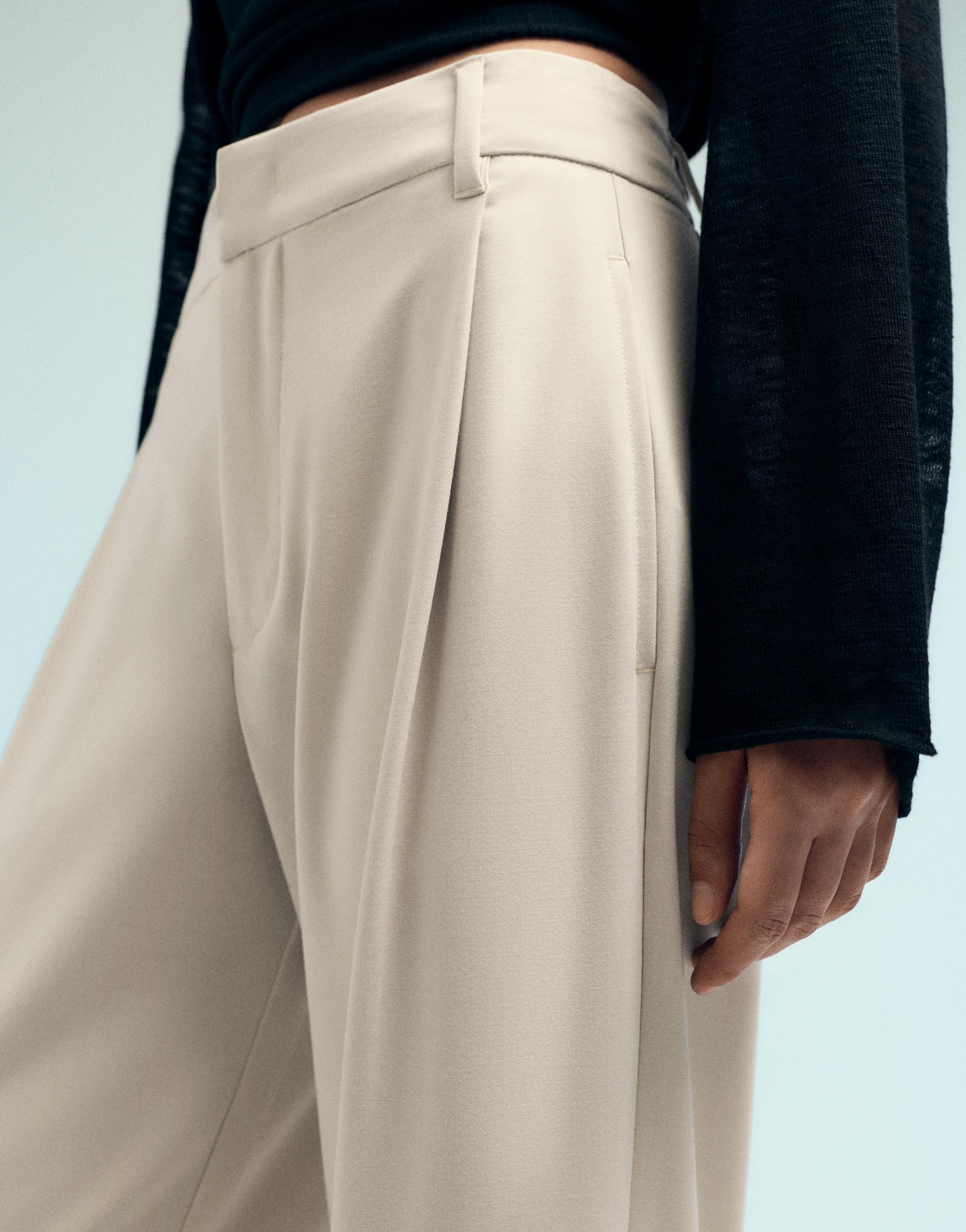Darted smart trousers — Vanilla
