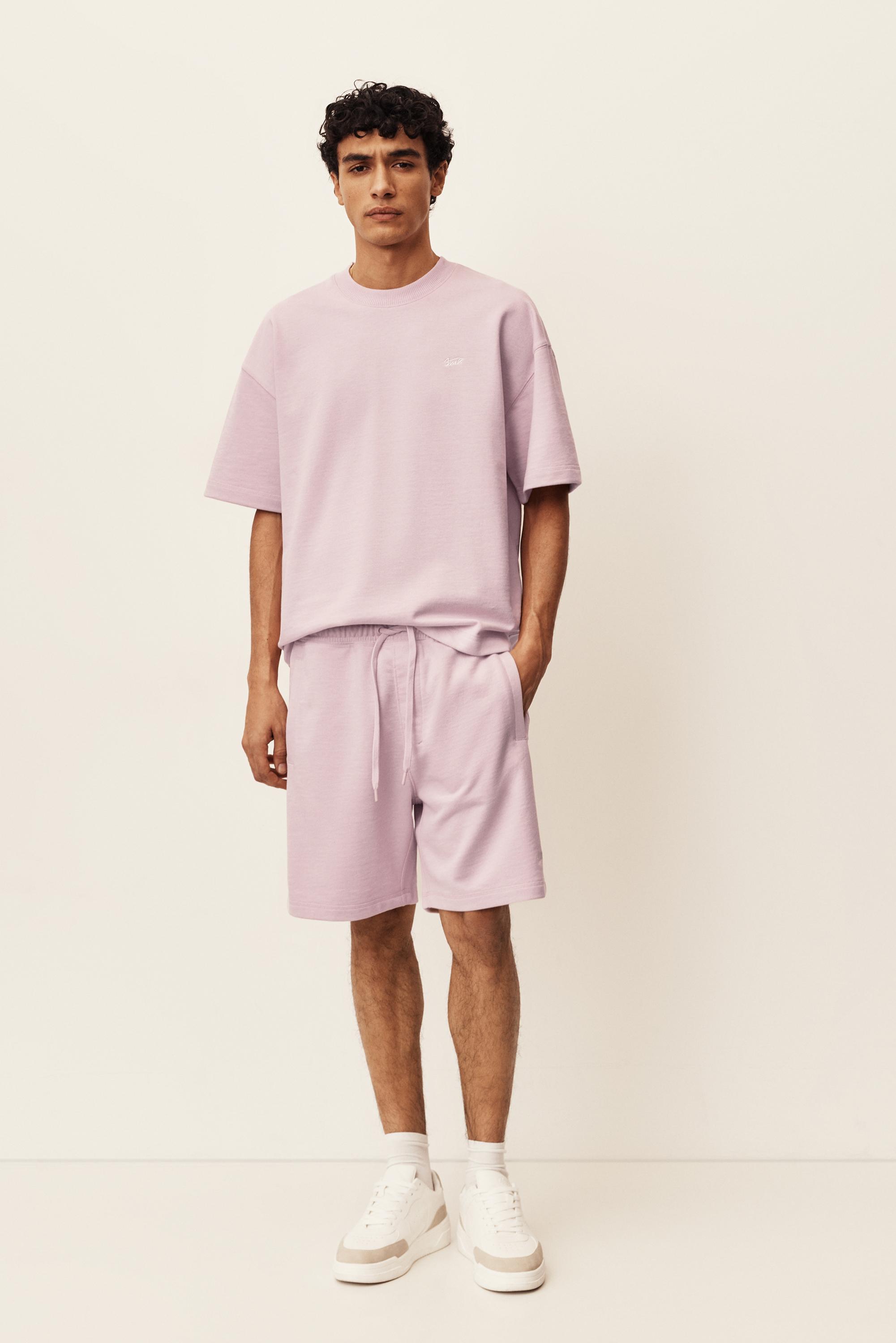 Logolu jogger bermuda şort - Görsel 45