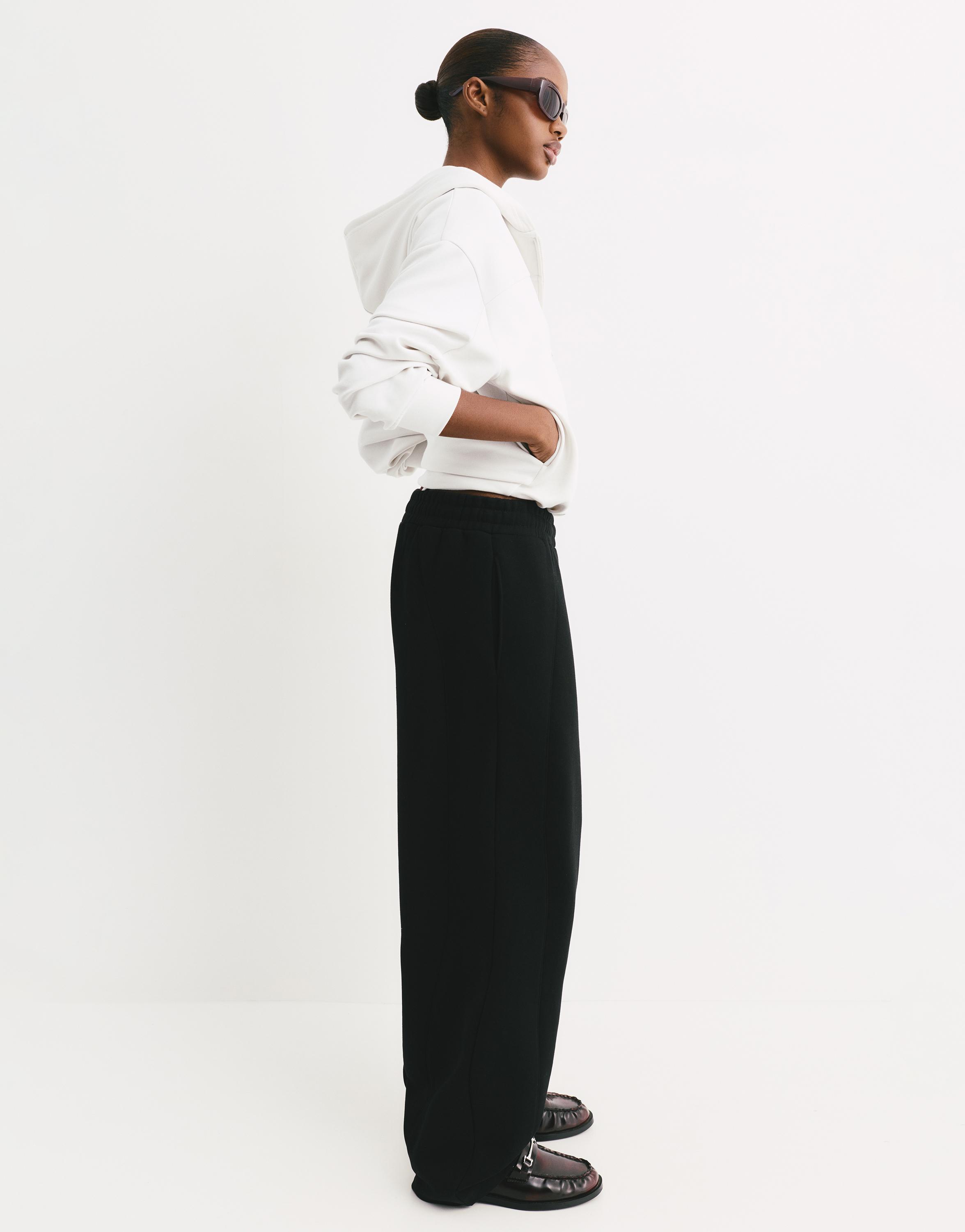 Soft touch hooded sweatshirt — Ecru