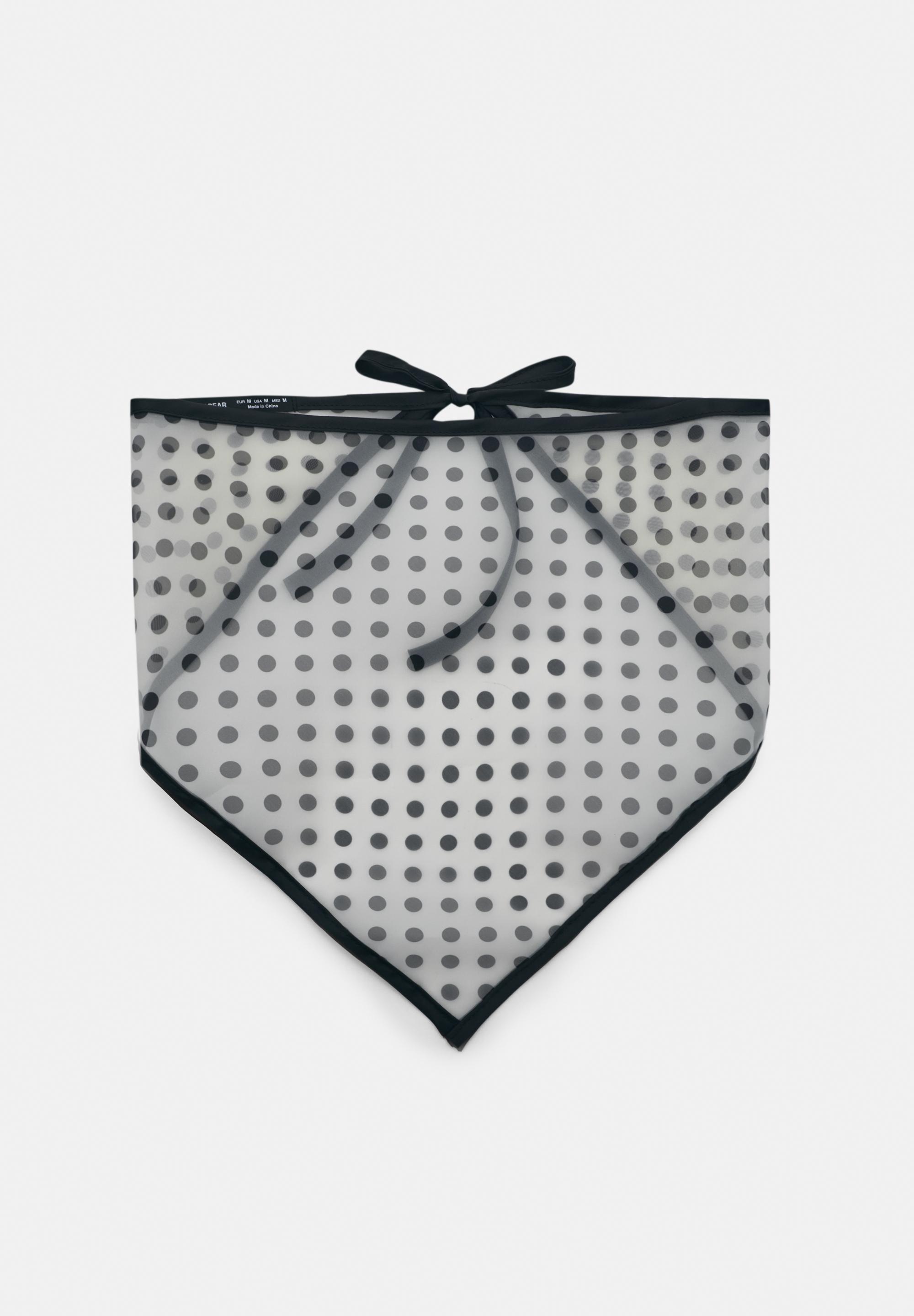 Yarı transparan puantiyeli bandana